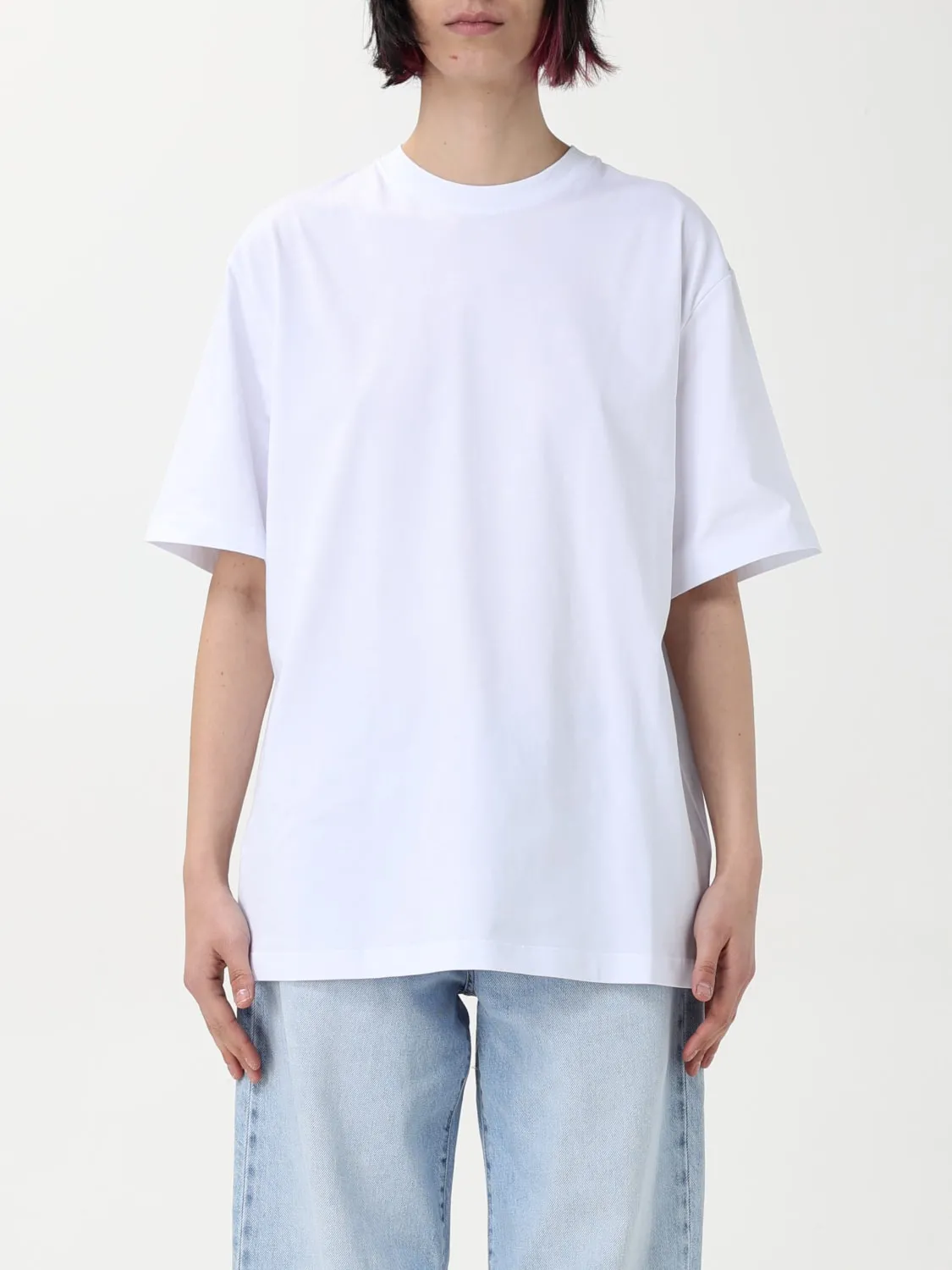 T-shirt oversize con logo posteriore MSGM