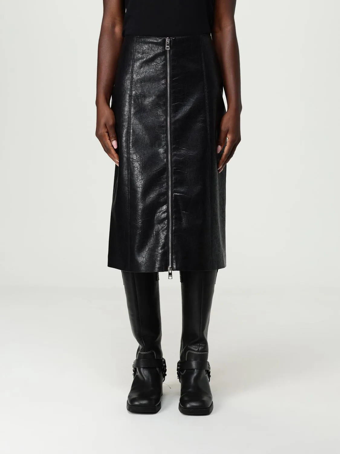 Gonna MSGM in pelle sintetica