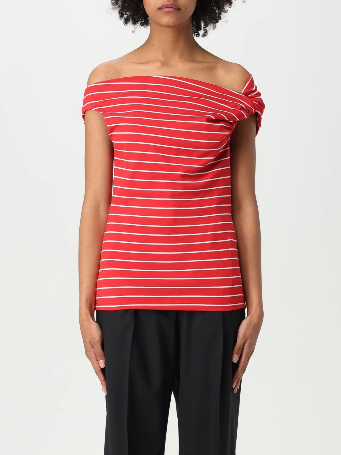 Top MSGM in maglia di viscosa