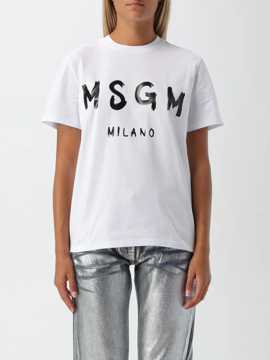 T-shirt con logo MSGM