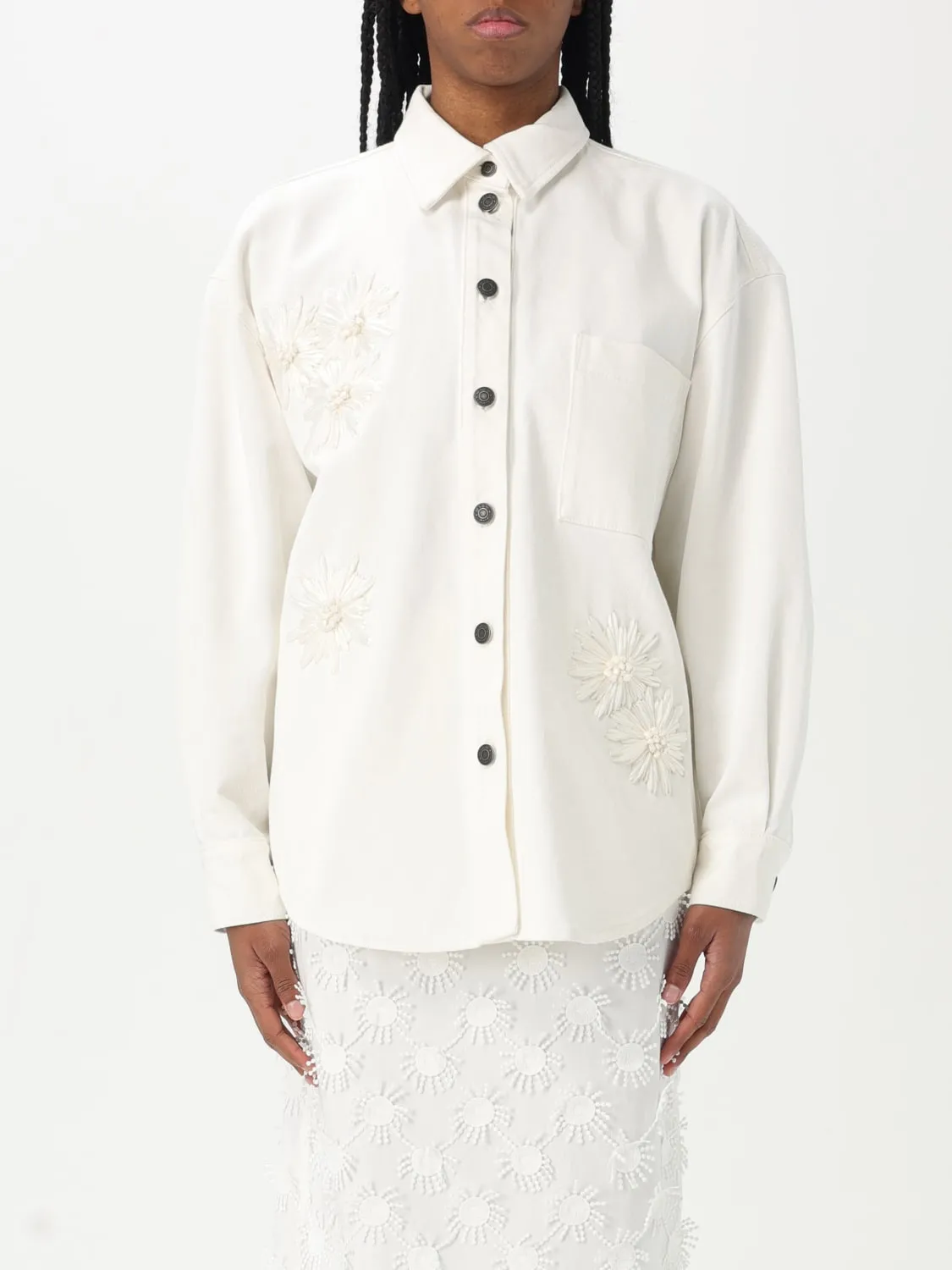 Camicia MSGM in cotone con ricami