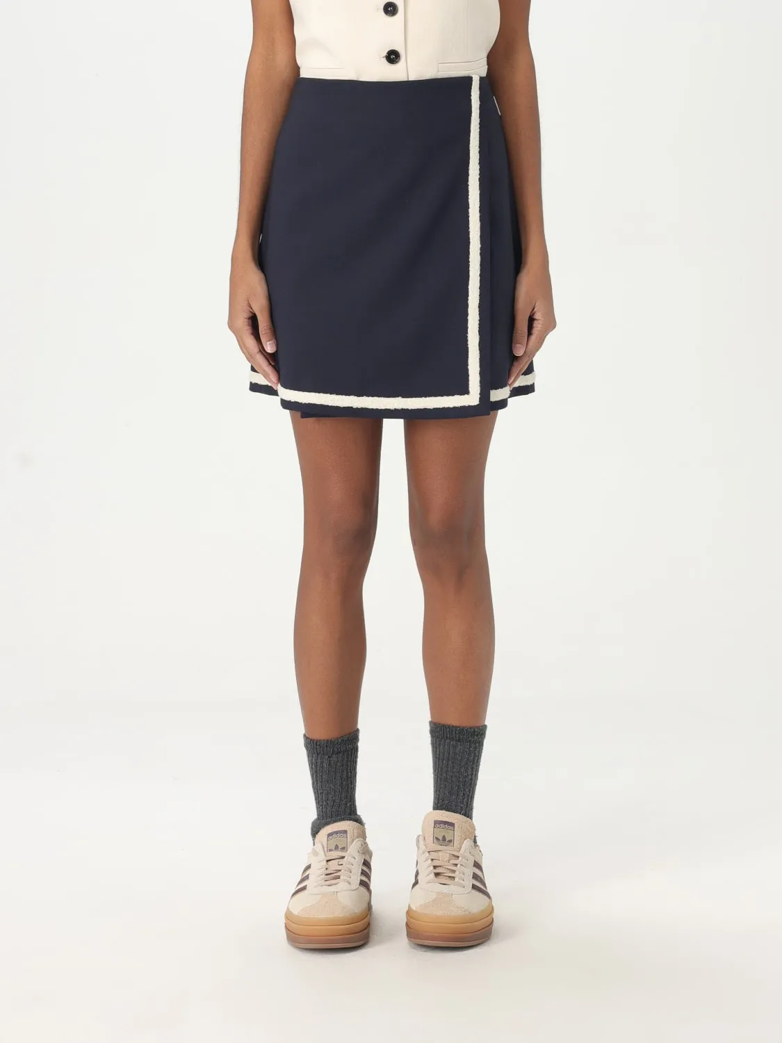 Gonna MSGM in lana vergine