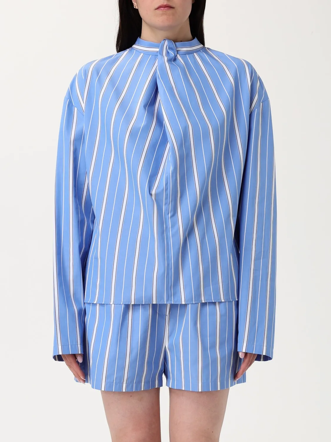 Blusa MSGM in cotone a righe