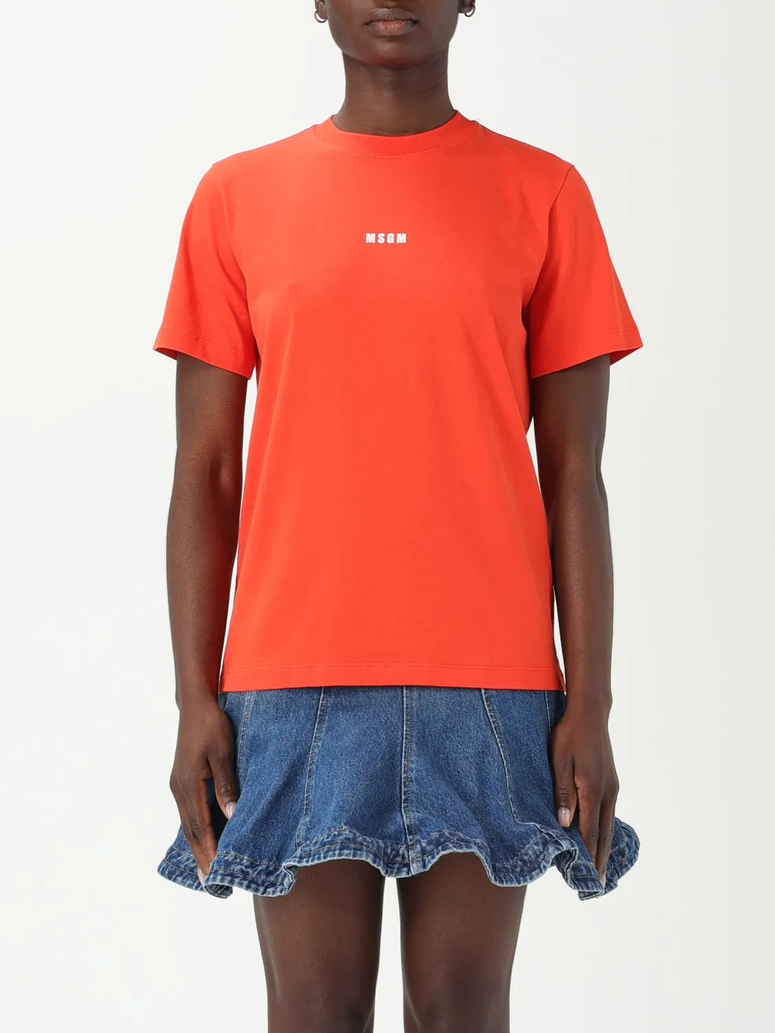 T-shirt con mini logo MSGM