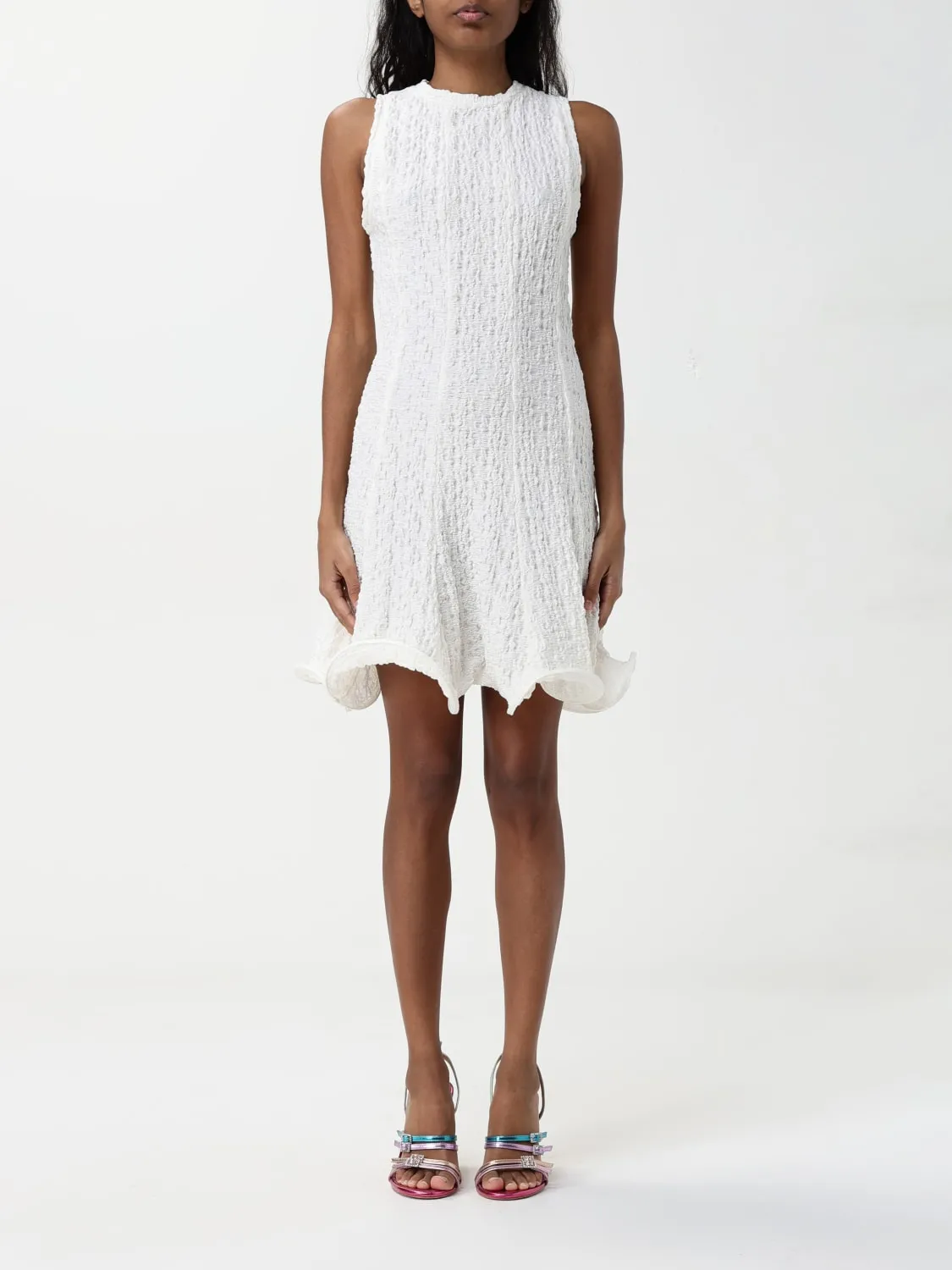 Abito MSGM in misto cotone increspato