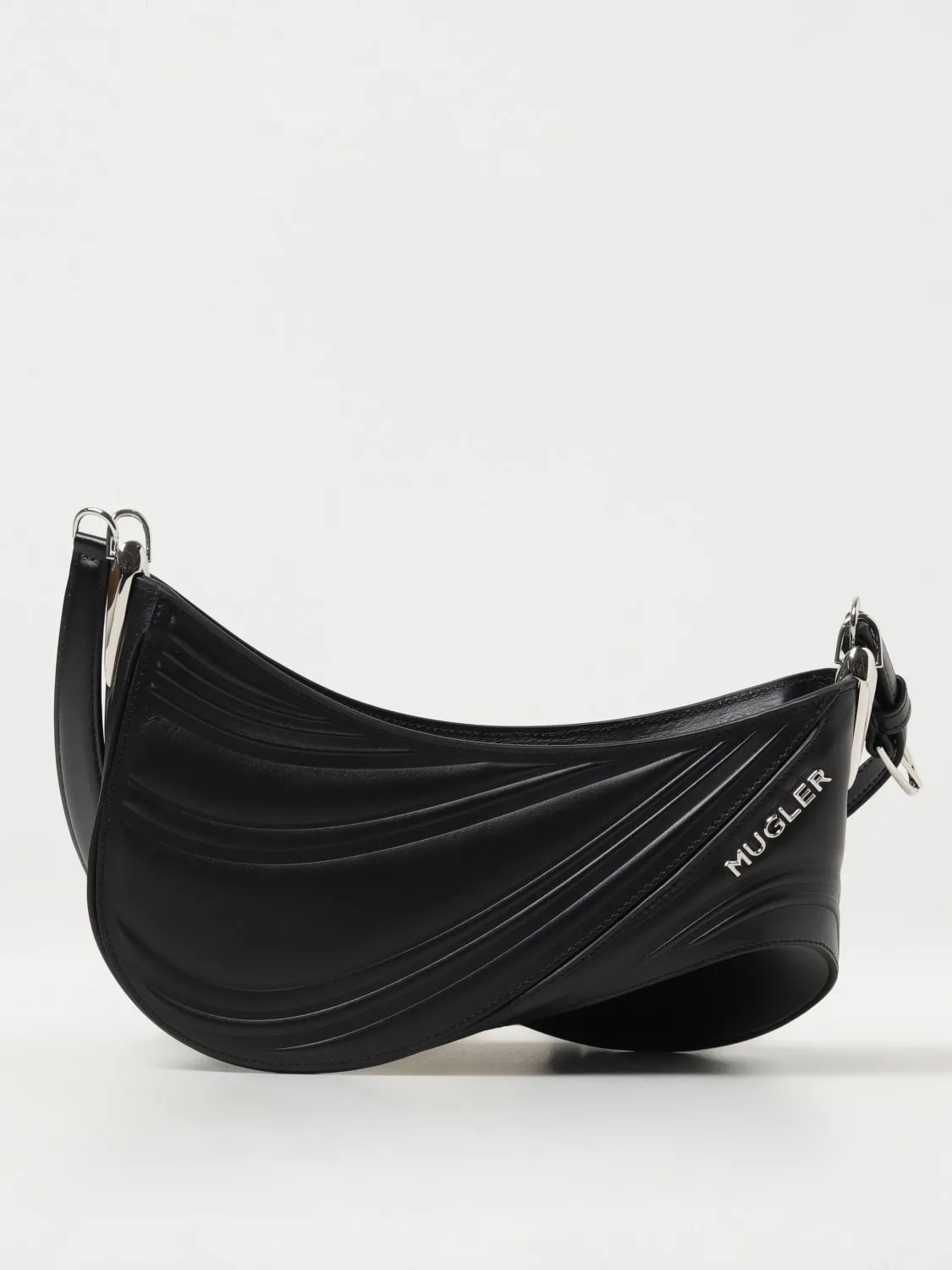 Borsa Spinal Curve Mugler in pelle con tracolla