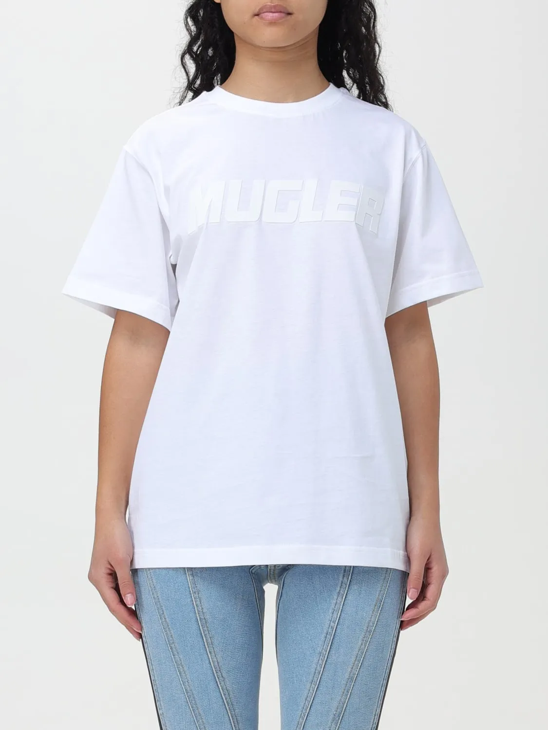 T-shirt Mugler con logo
