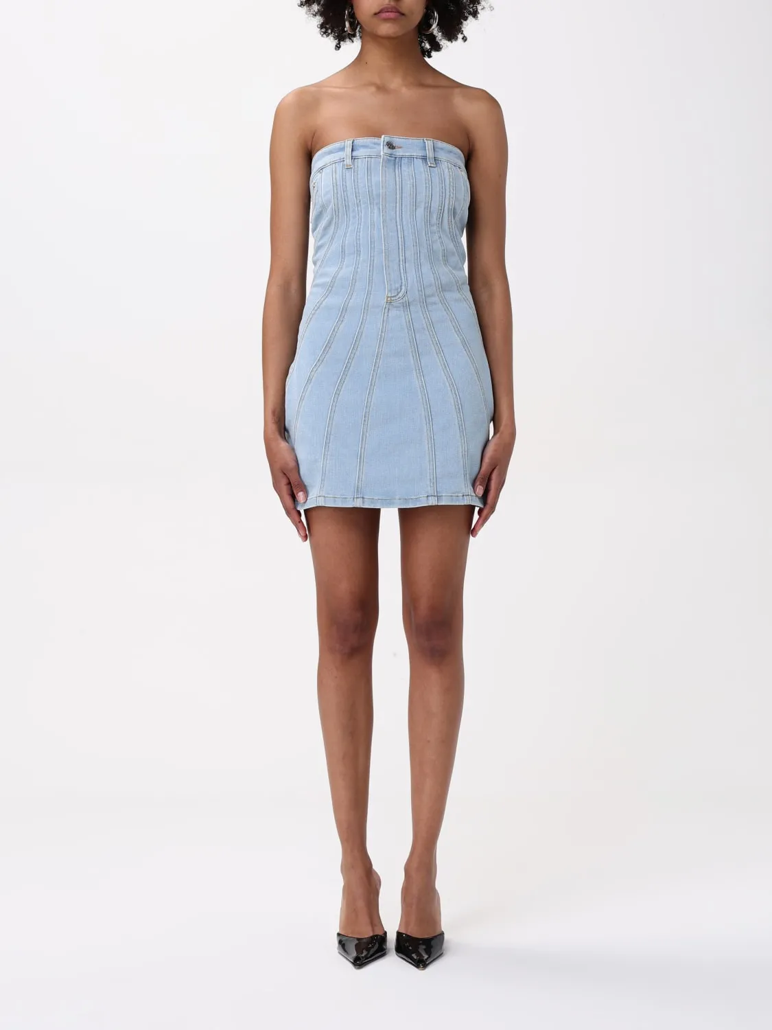 Abito Mugler in denim