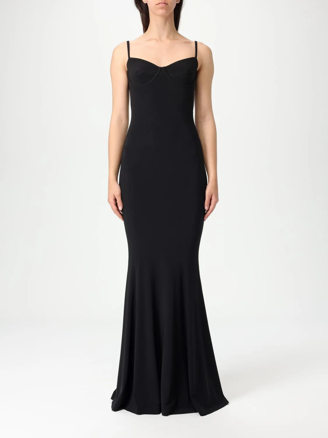 Abito da sera a sirena con ferretto Norma Kamali