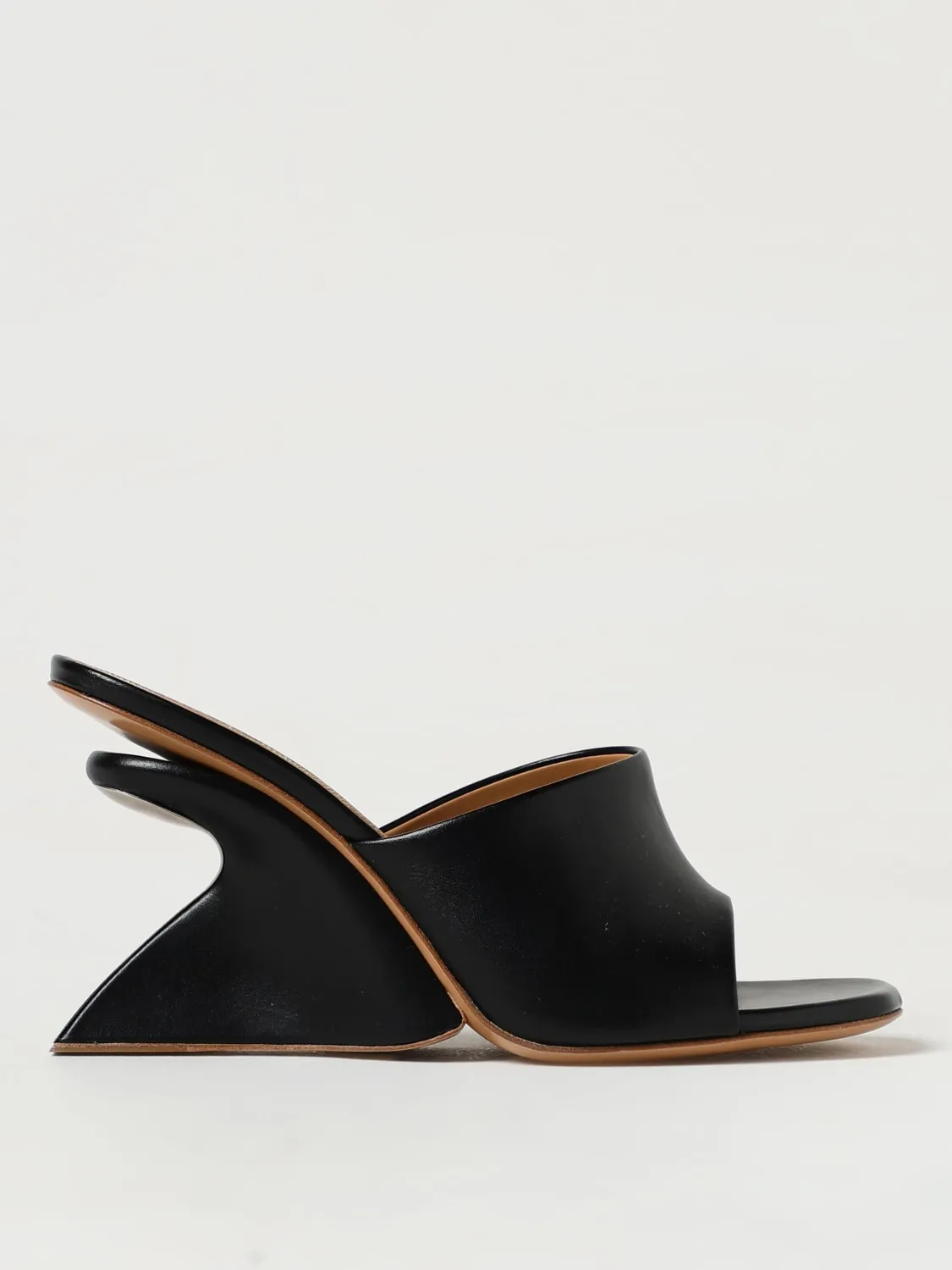 Mules Jug Off-White in pelle