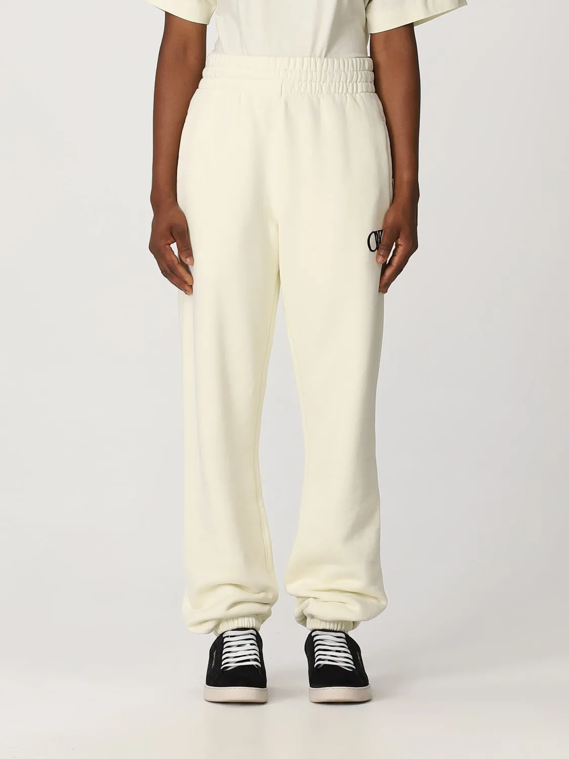 Pantalone Off-White in cotone con logo