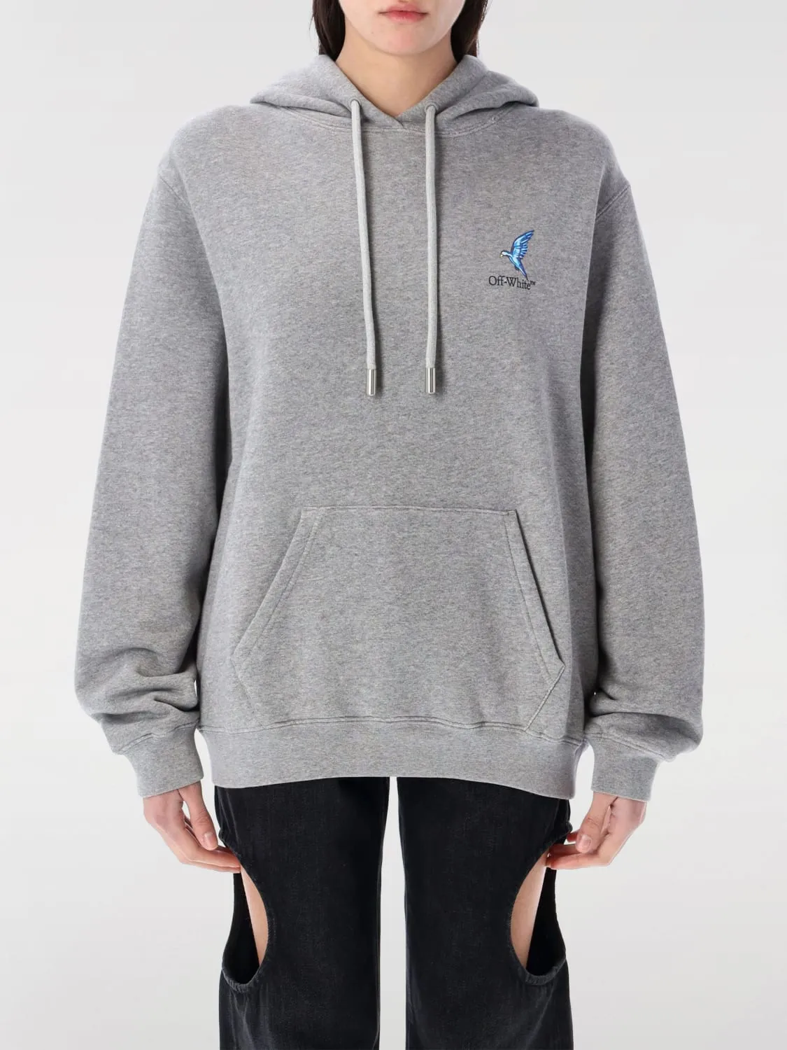 Felpa Off-White in cotone con stampa