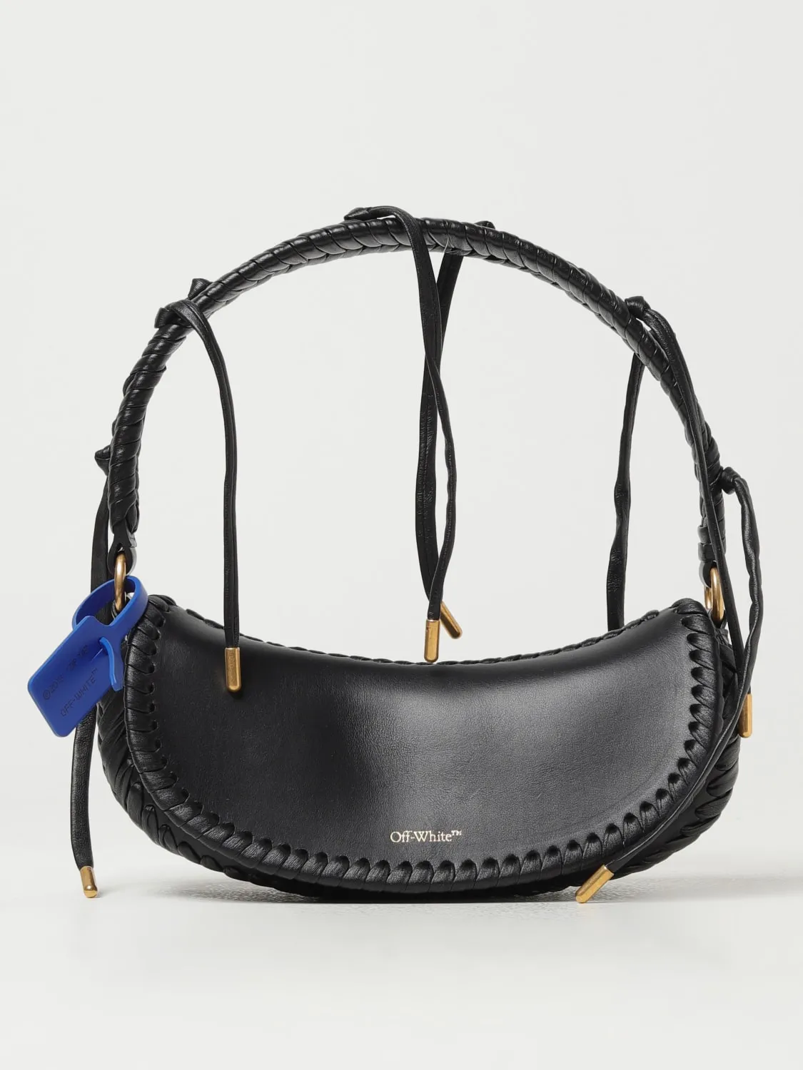 Borsa Edge Off-White in pelle