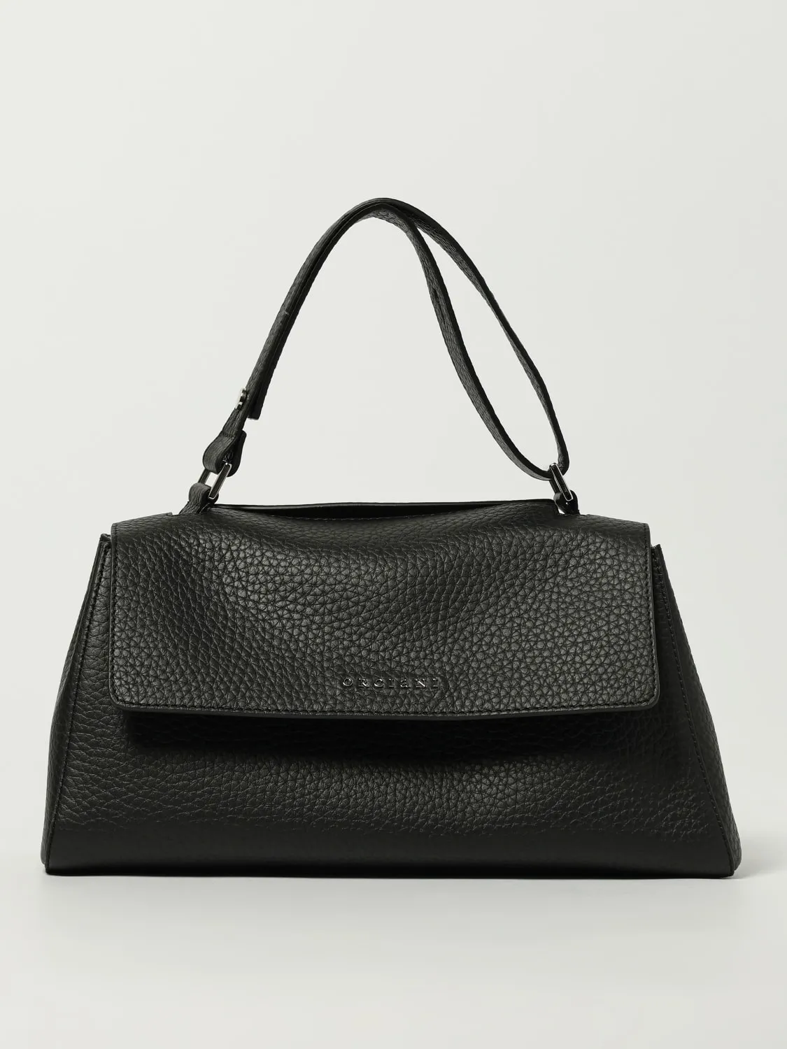 Borsa a spalla Sveva Longuette Soft in pelle martellata Orciani