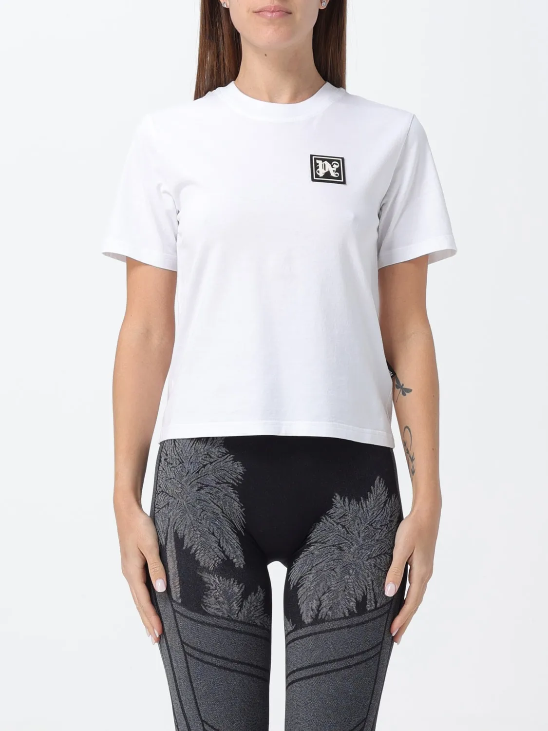 T-shirt con mini logo Palm Angels