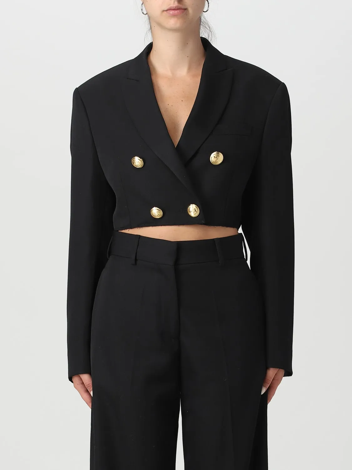 Blazer Palm Angels doppiopetto in misto lana vergine