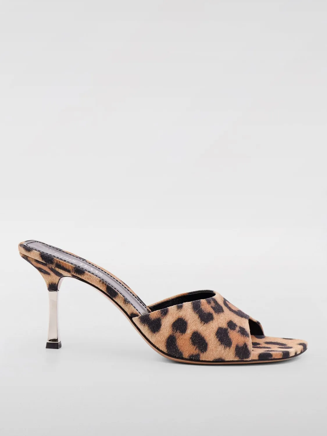 Mules Lorena Paris Texas in camoscio stampa animalier