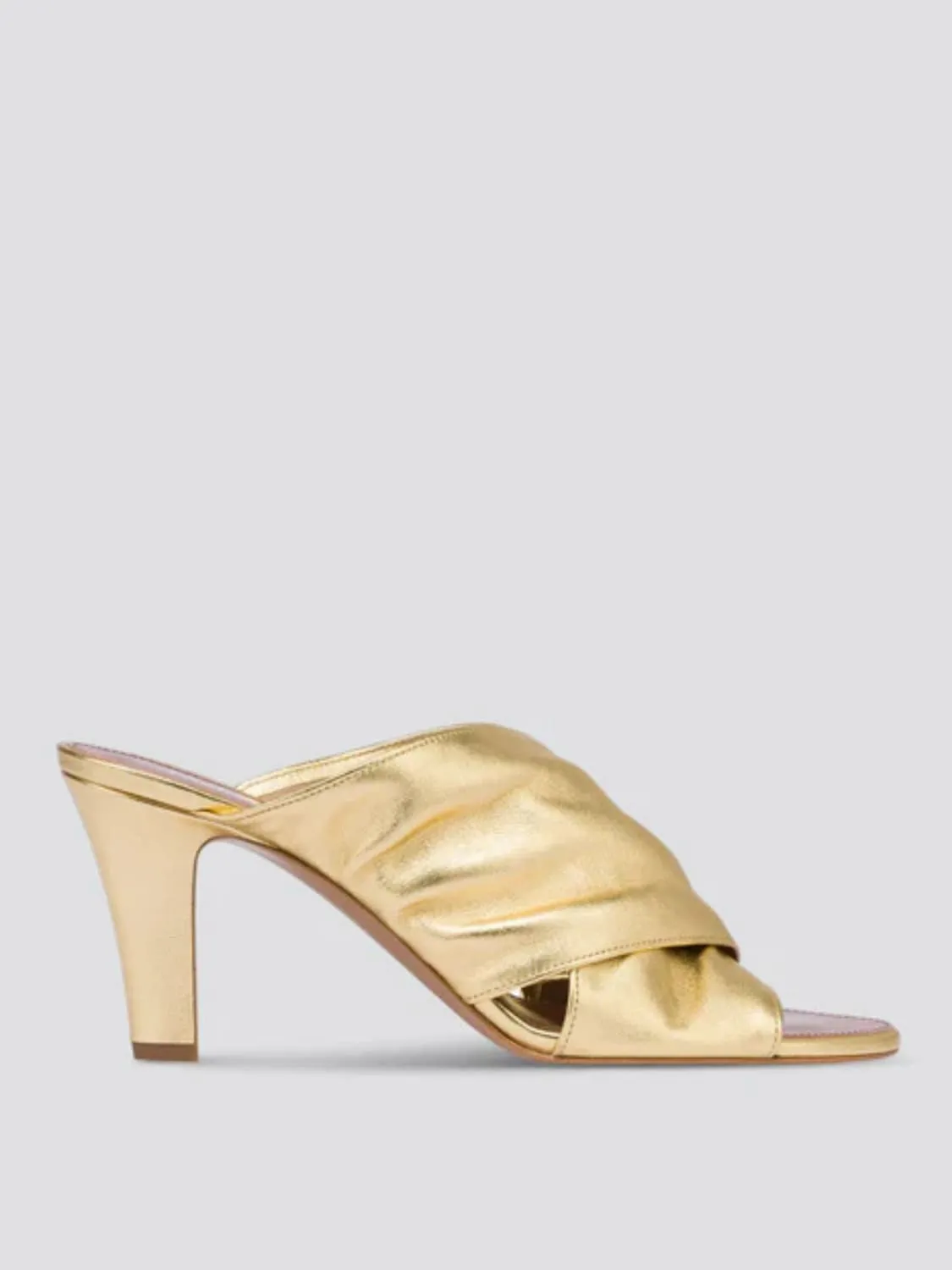 Mules Maria Paris Texas in pelle laminata