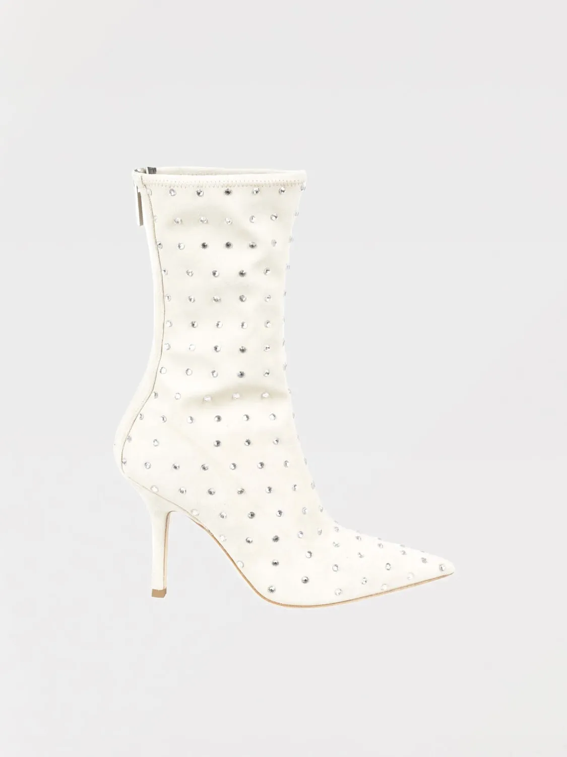 Stivale Holly Paris Texas in camoscio con strass