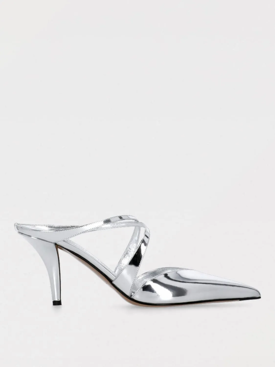 Mules Lila Paris Texas in vernice laminata