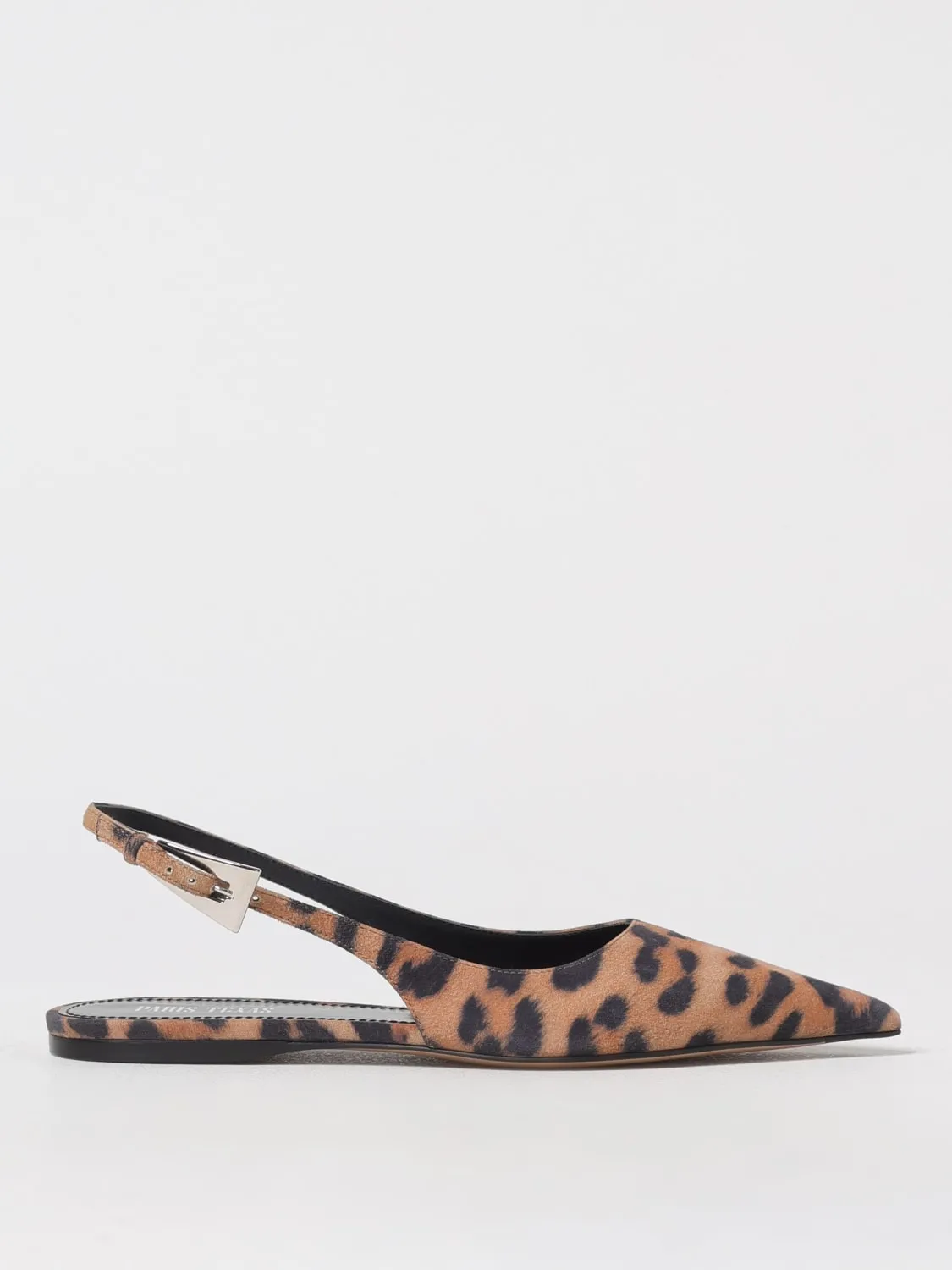 Ballerina Jessica Paris Texas in camoscio stampa animalier
