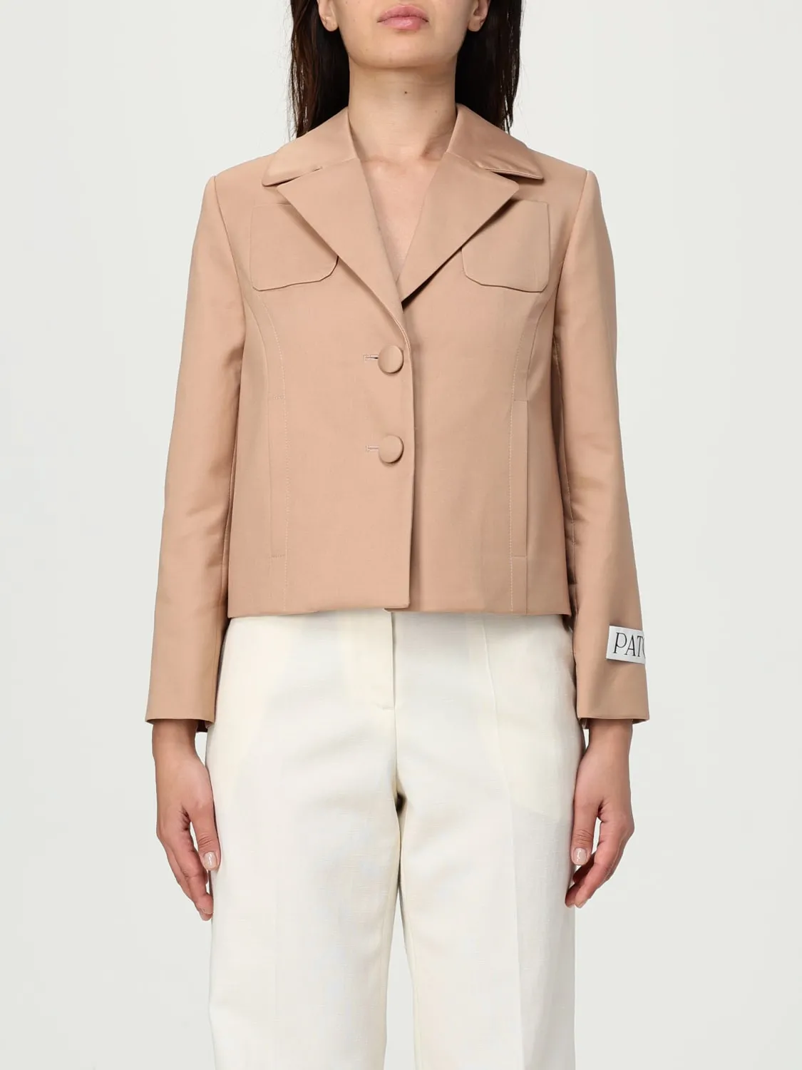 Blazer a monopetto con martingala Patou