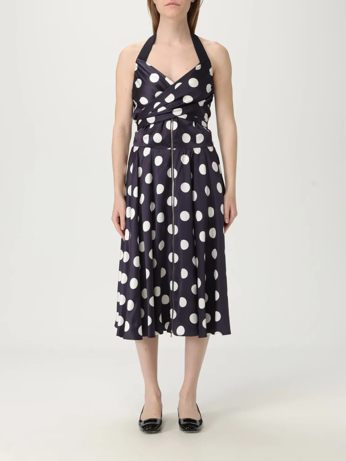 Abito Patou in misto viscosa a pois