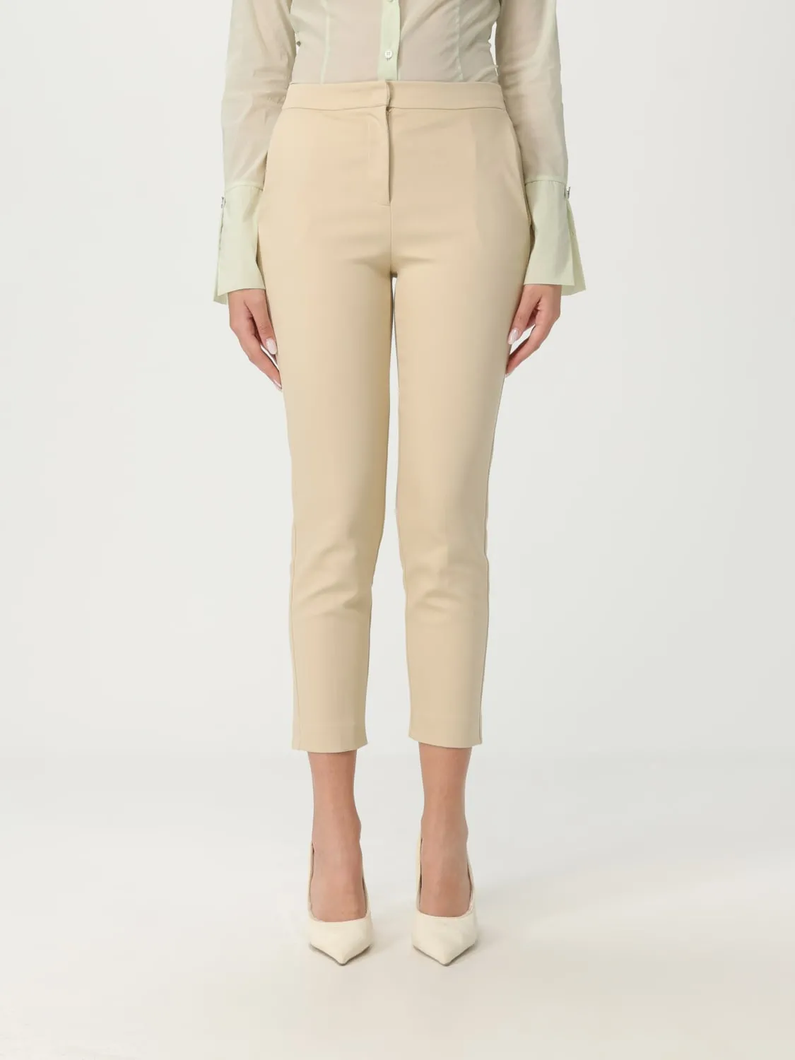 Pantalone classico Patrizia Pepe in cotone stretch