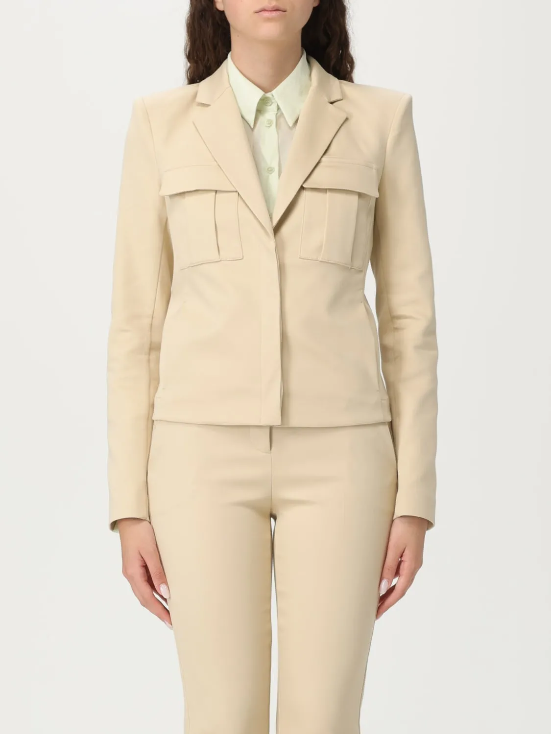 Blazer a monopetto in cotone Patrizia Pepe