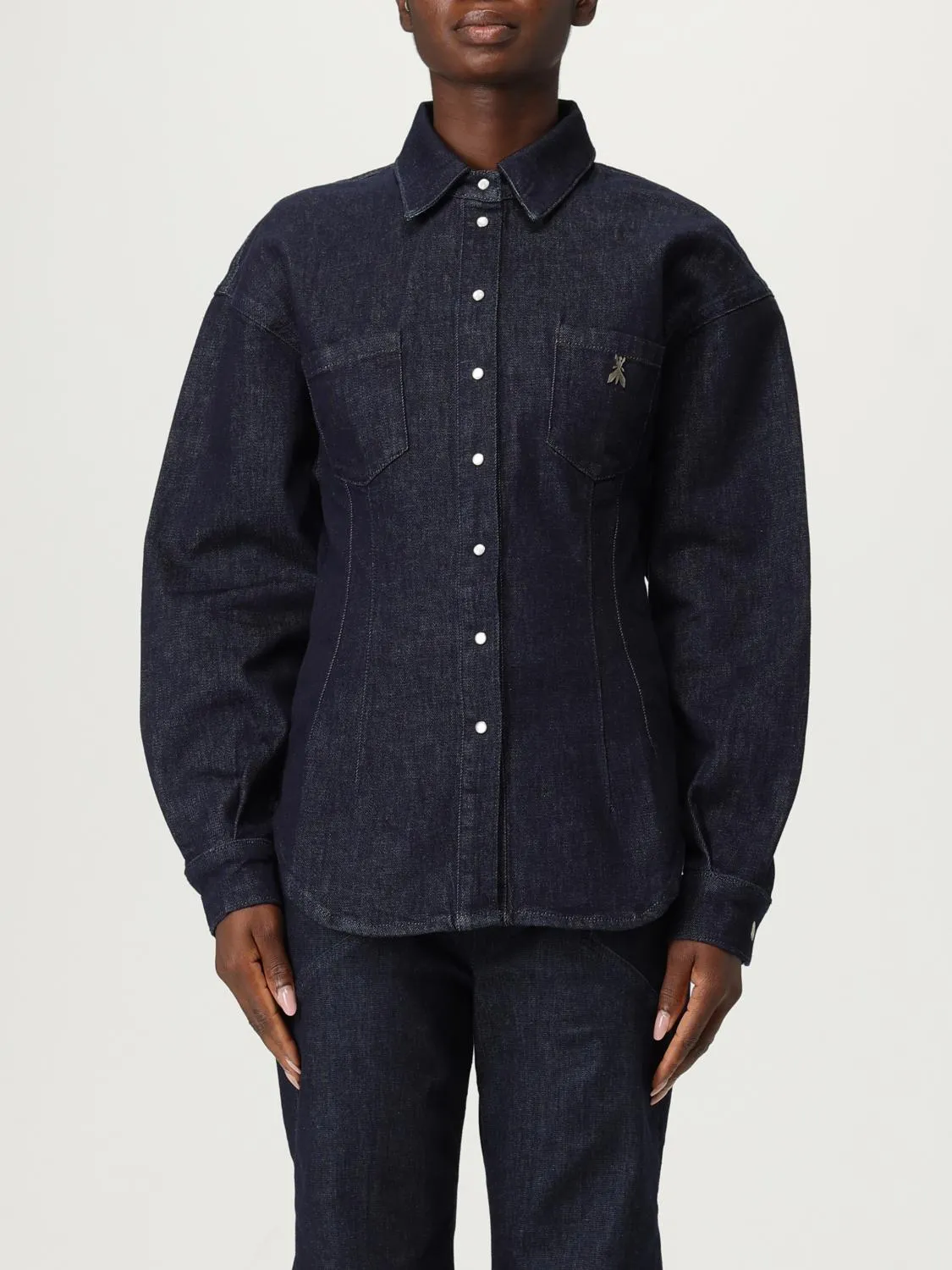 Camicia Patrizia Pepe in denim di cotone