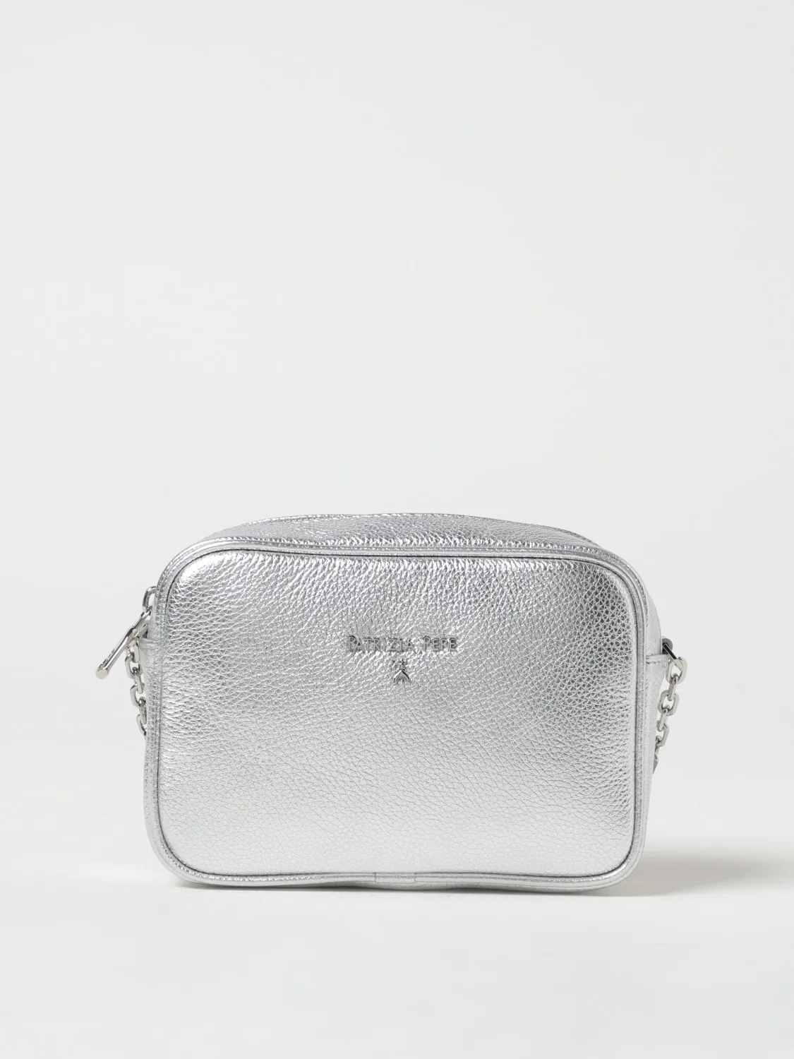 Borsa Patrizia Pepe in pelle a grana laminata