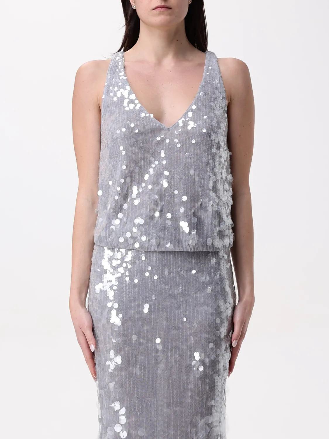 Top Patrizia Pepe in tessuto paillettato