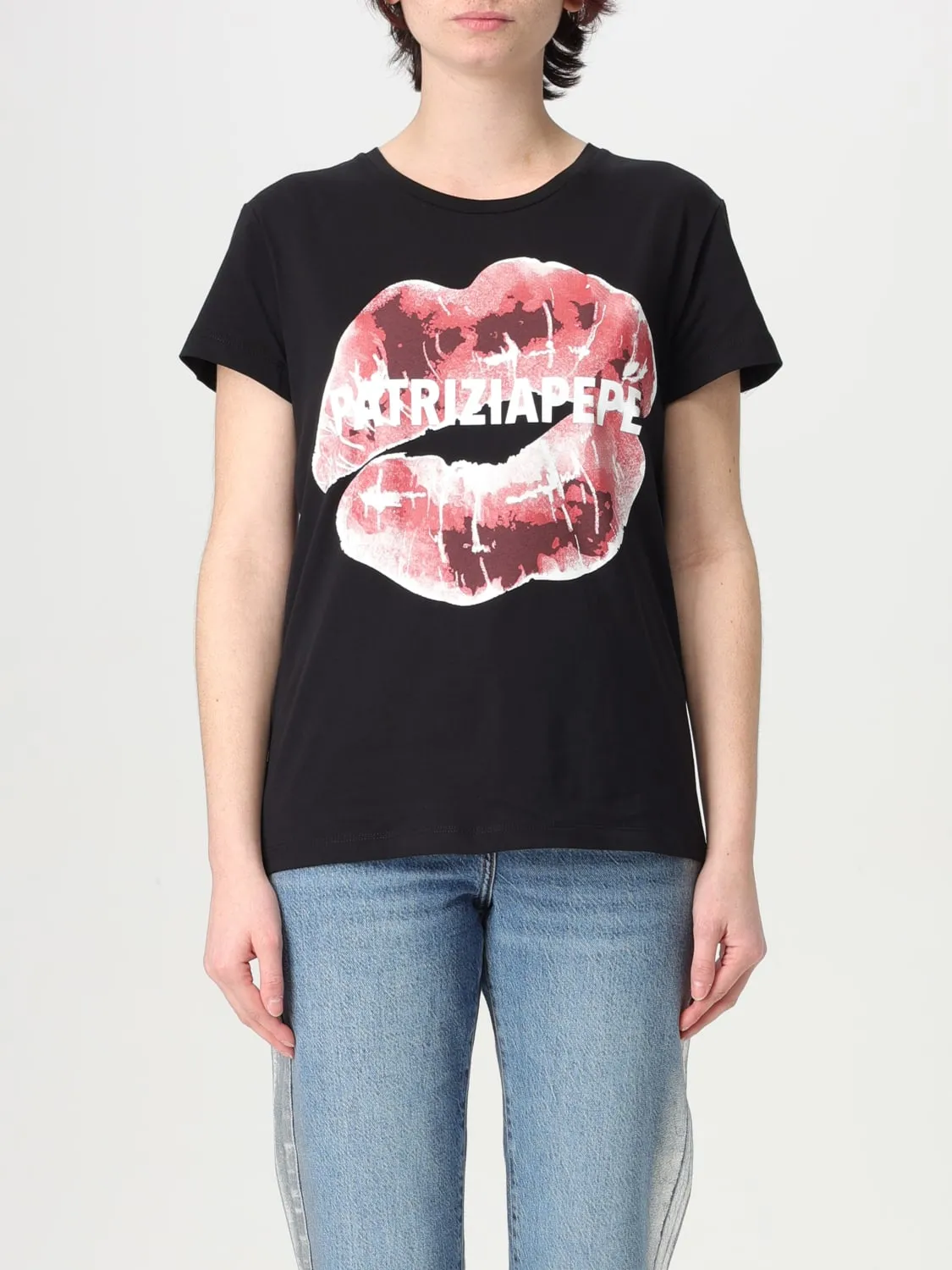 T-shirt con stampa bocca Patrizia Pepe