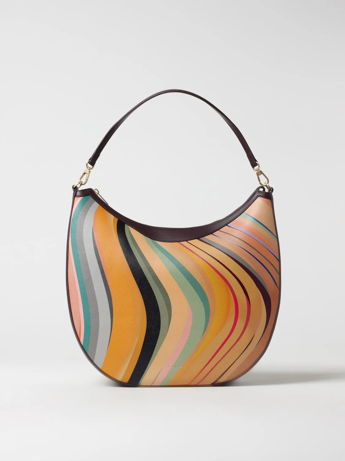 Borsa Swirl Hobo Bag Paul Smith in pelle stampata