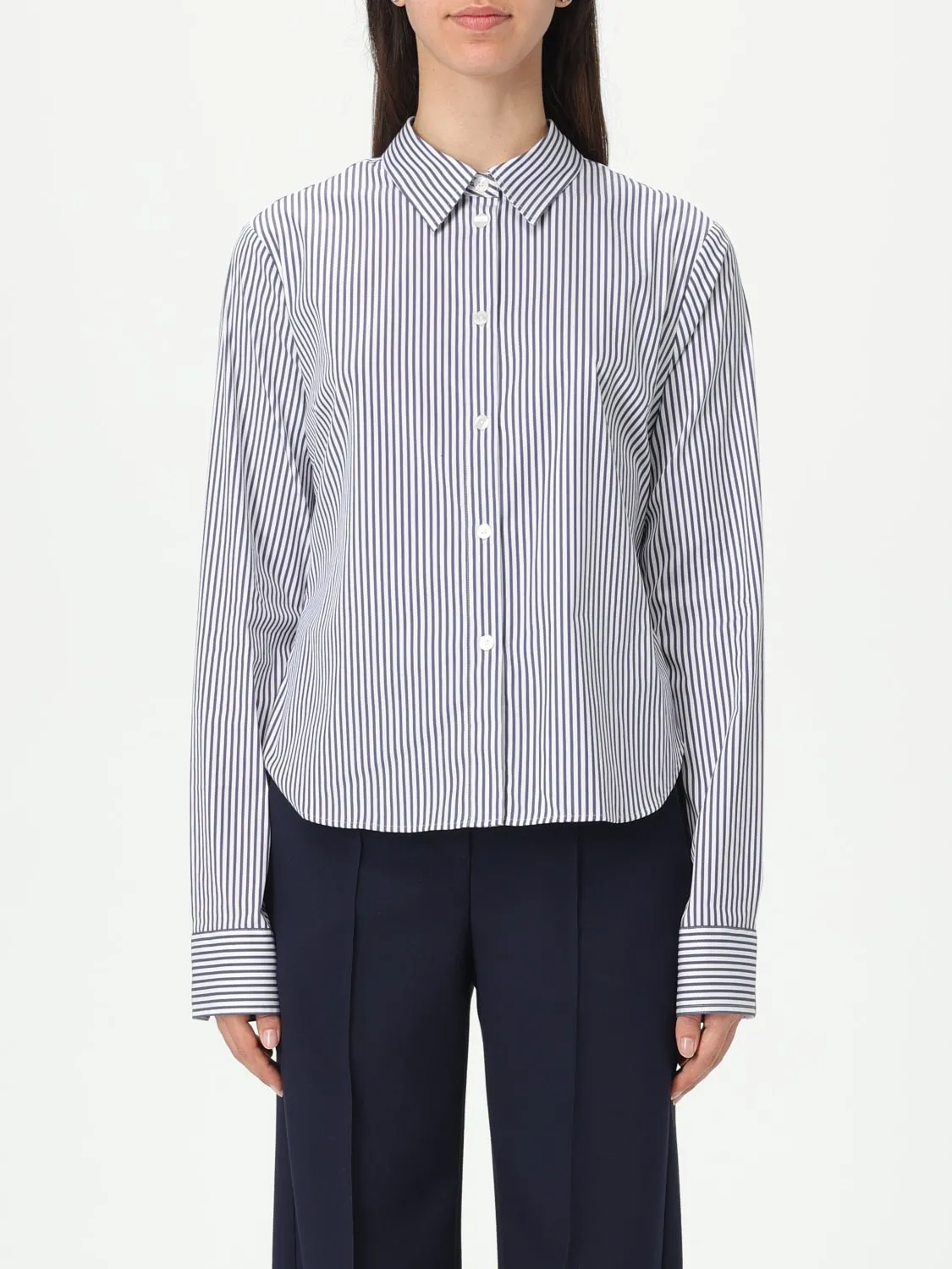 Camicia classica Peuterey in misto cotone a righe