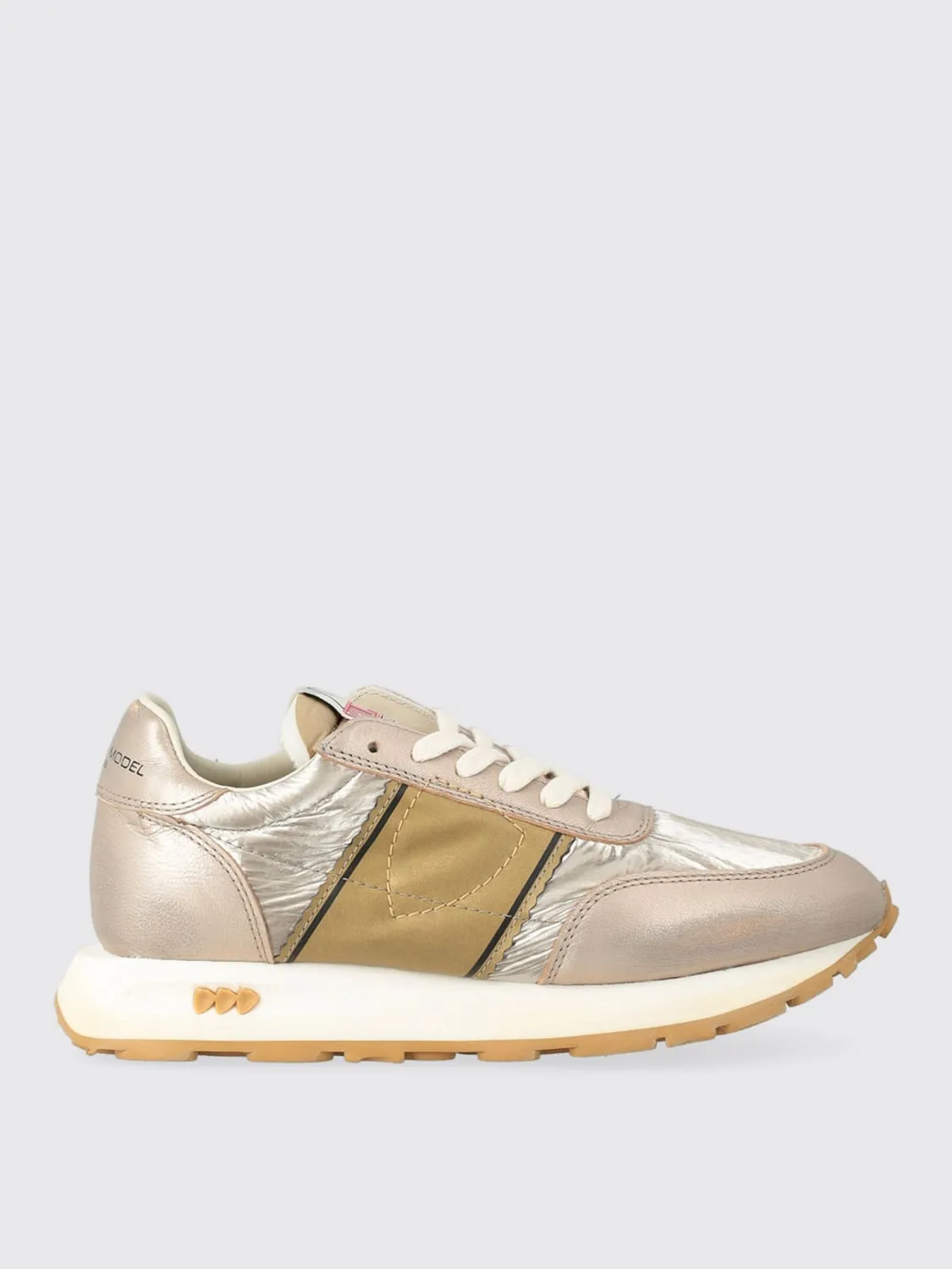 Sneakers Running Tour Philippe Model in pelle laminata e nylon