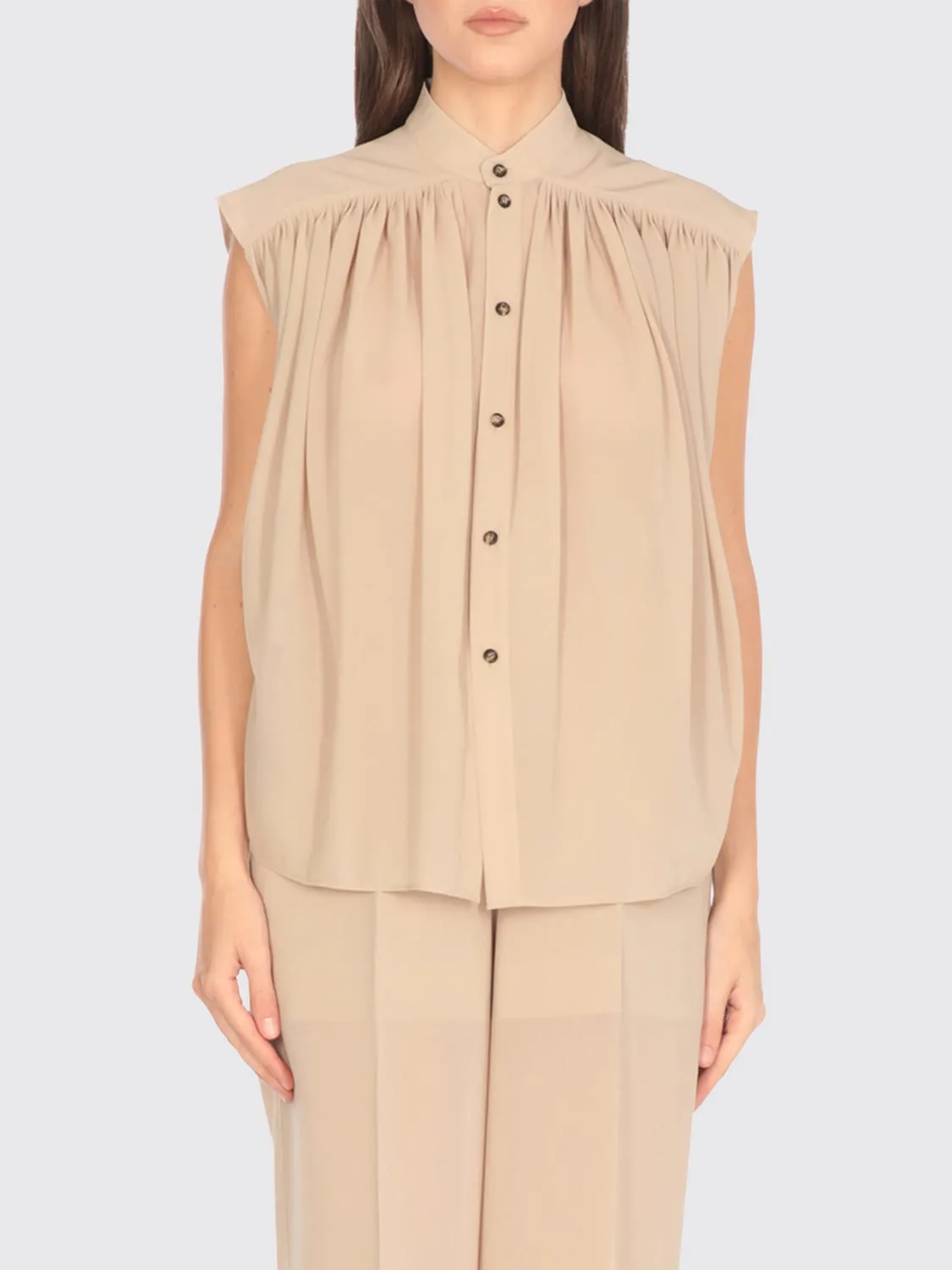 Camicia smanicato Philosophy Di Lorenzo Serafini in misto cotone