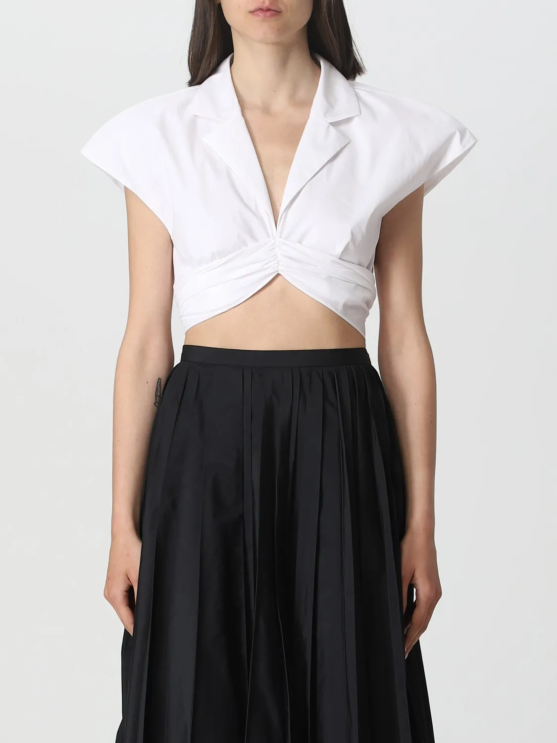 Top Philosophy Di Lorenzo Serafini in tessuto tecnico