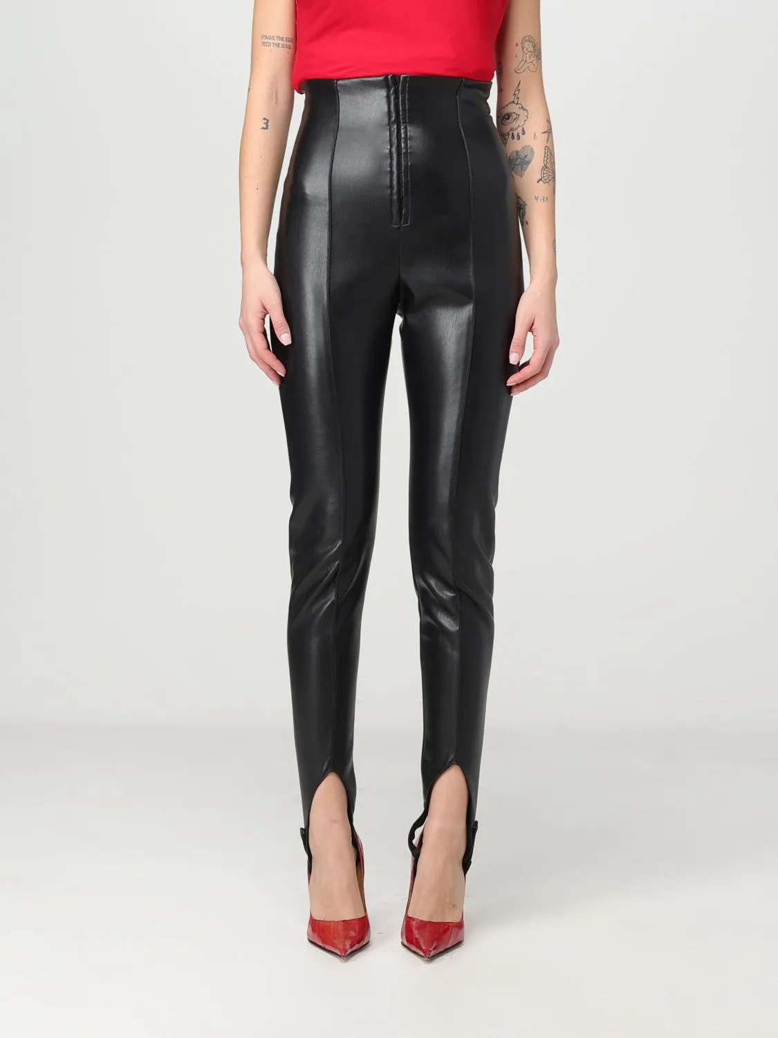Leggings Philosophy Di Lorenzo Serafini in pelle