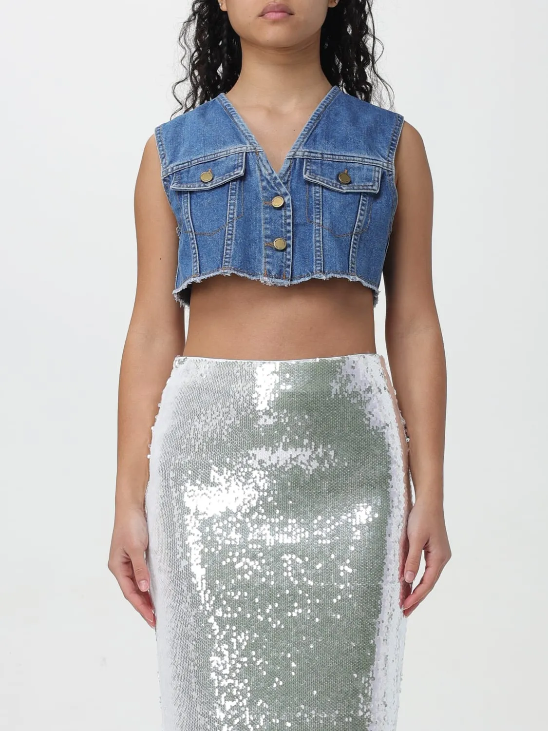 Gilet Philosophy Di Lorenzo Serafini in denim