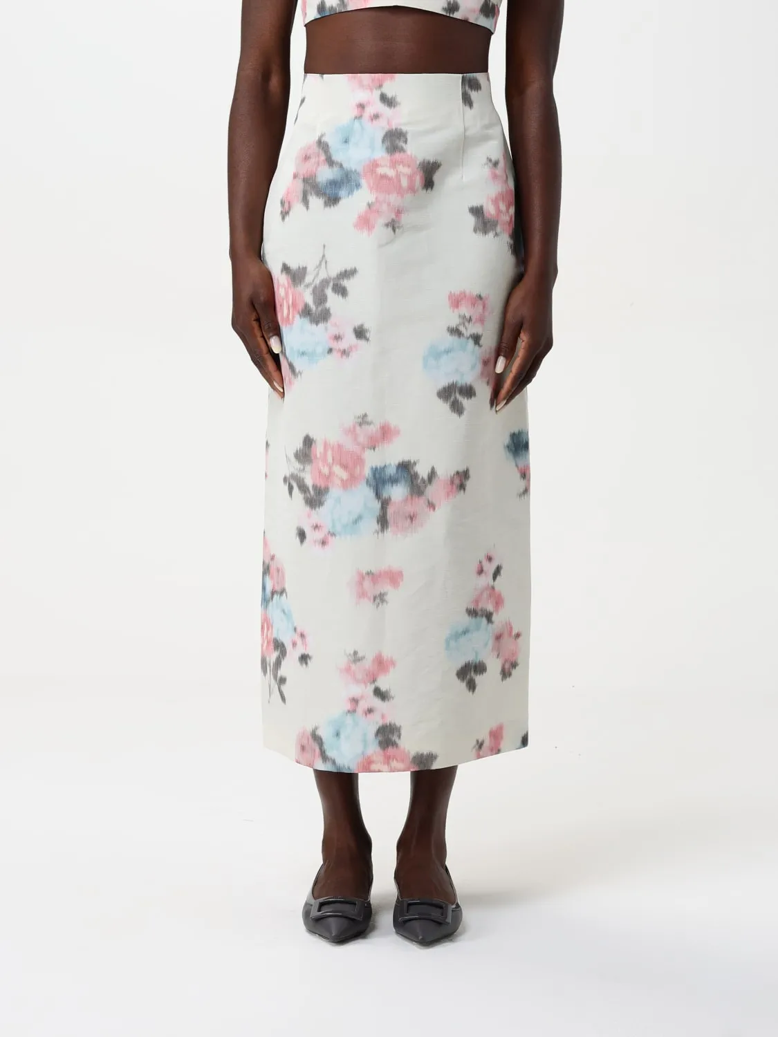 Gonna Philosophy Di Lorenzo Serafini in raso di seta