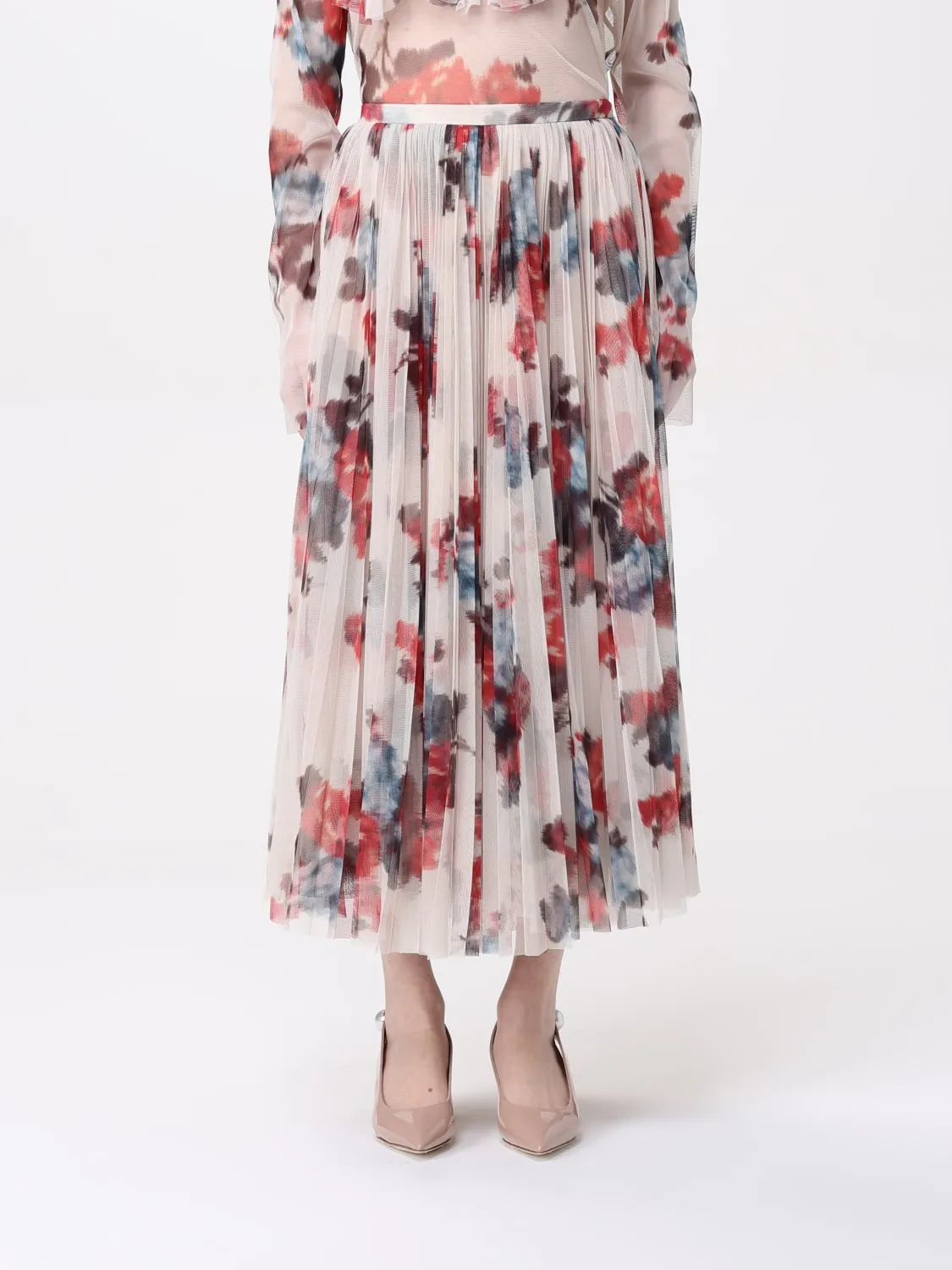 Gonna Philosophy Di Lorenzo Serafini in tulle floreale