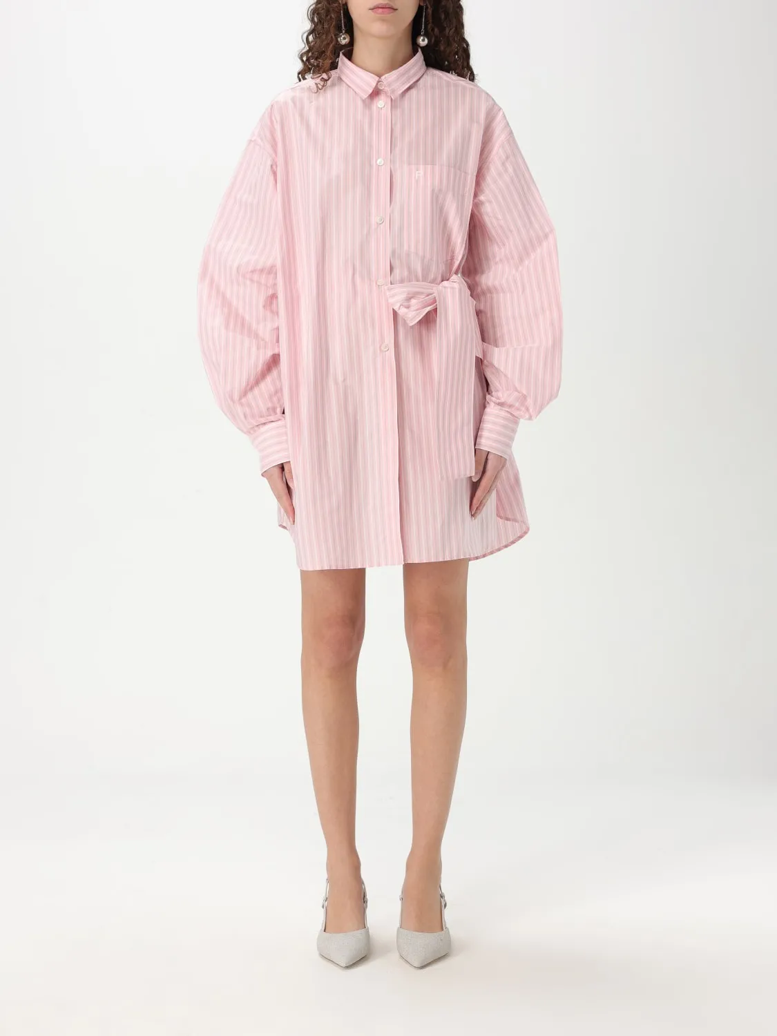 Abito chemisier Philosophy Di Lorenzo Serafini in cotone a righe