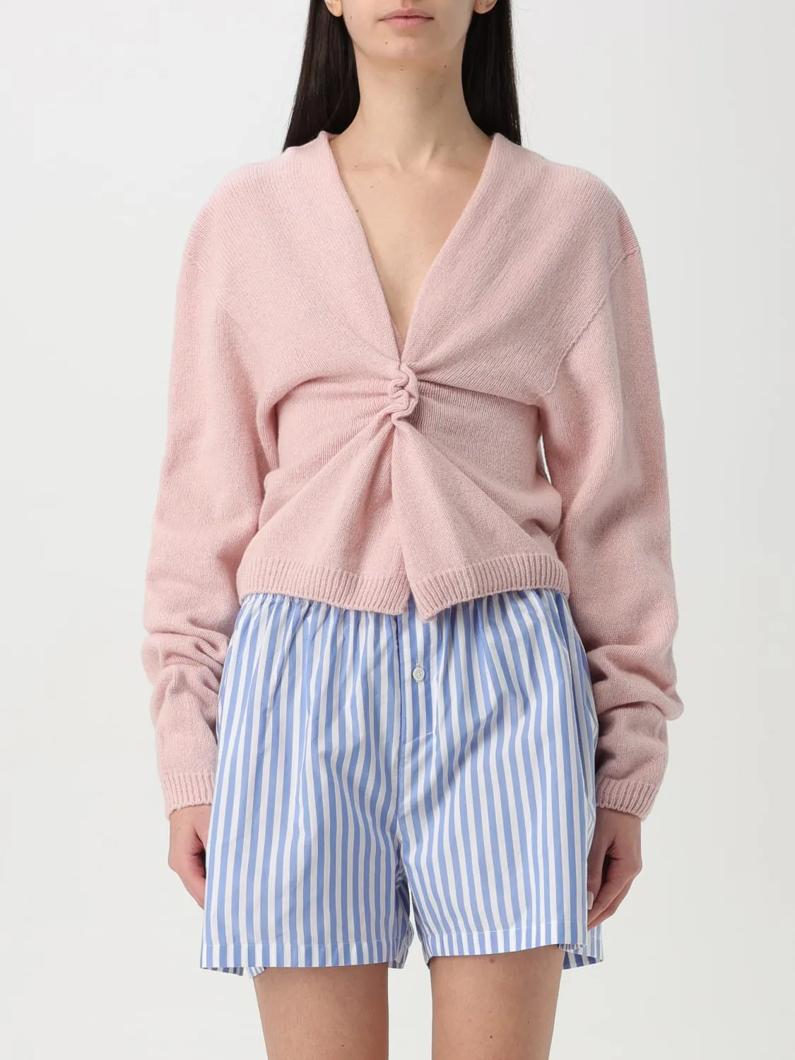 Maglia con nodo Philosophy Di Lorenzo Serafini in misto cashmere