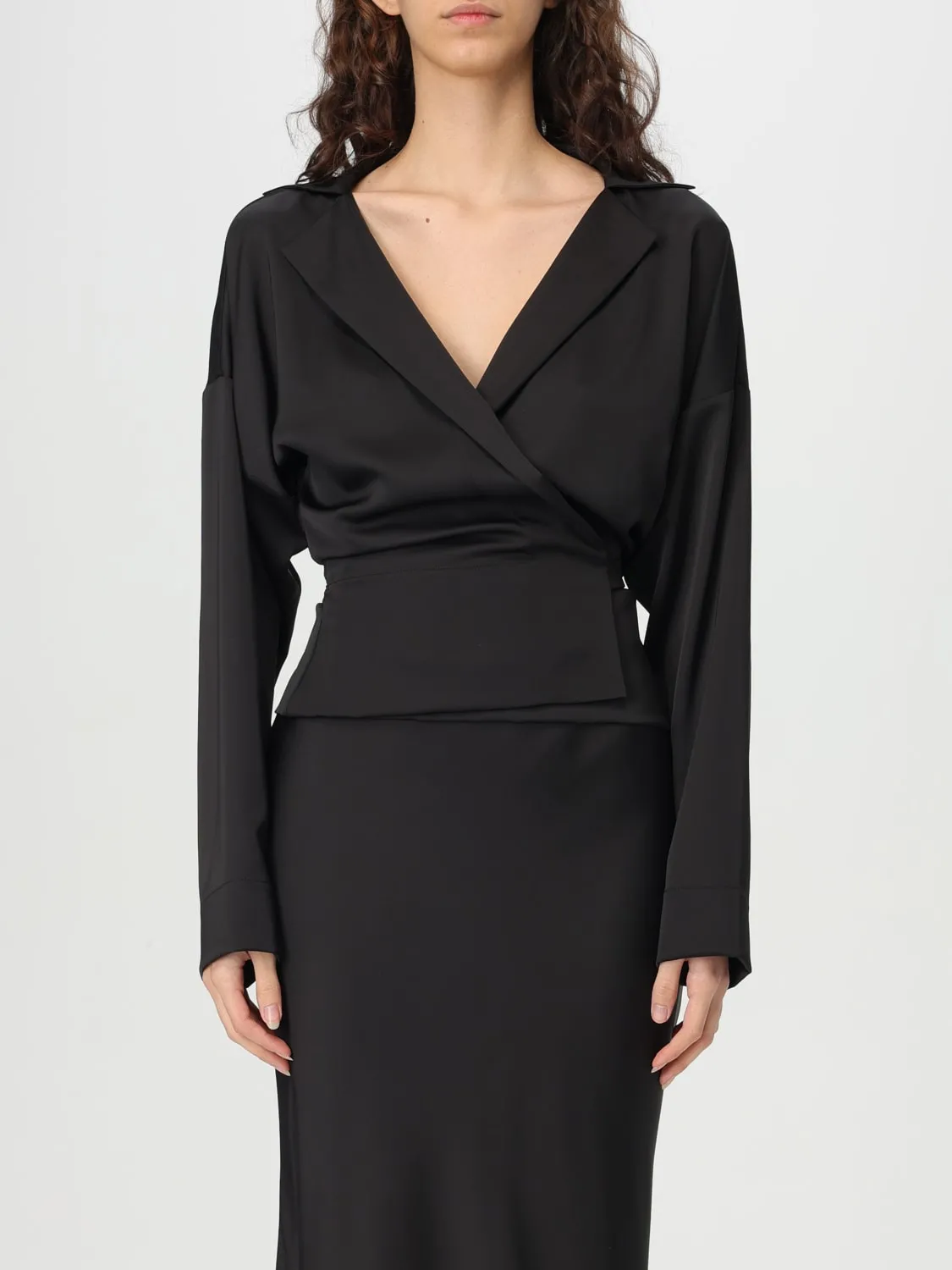 Camicia a portafoglio Philosophy Di Lorenzo Serafini in crêpe