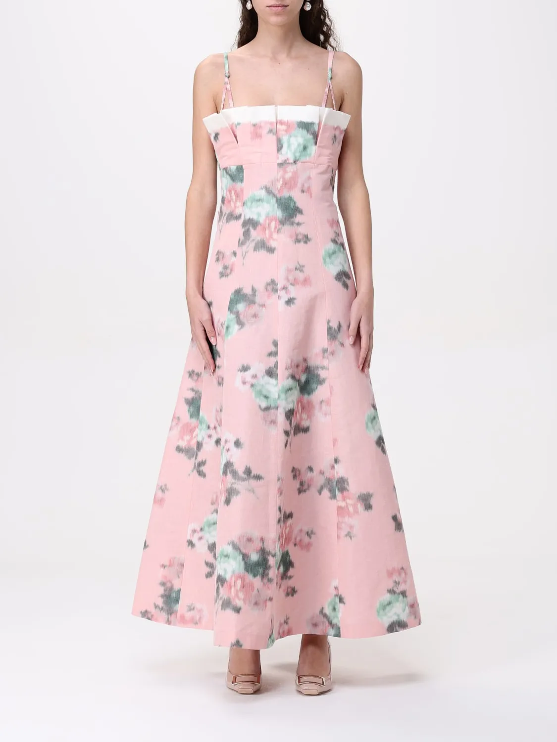 Abito Philosophy Di Lorenzo Serafini tulle stampato