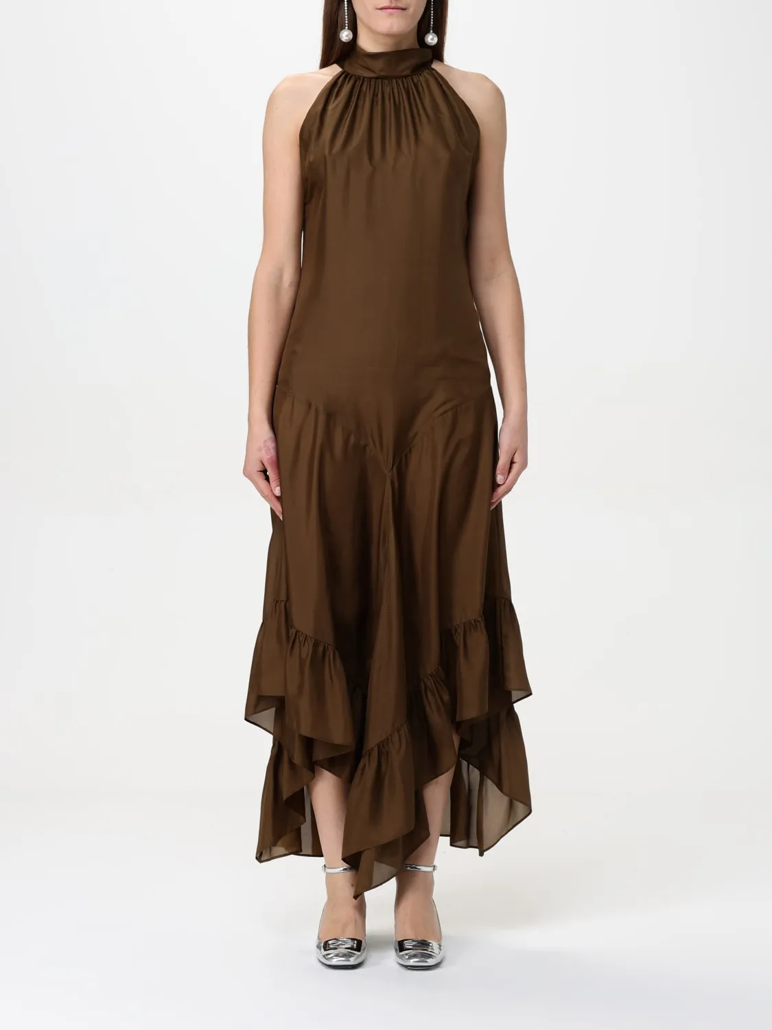 Abito asimmetrico Philosophy Di Lorenzo Serafini in seta