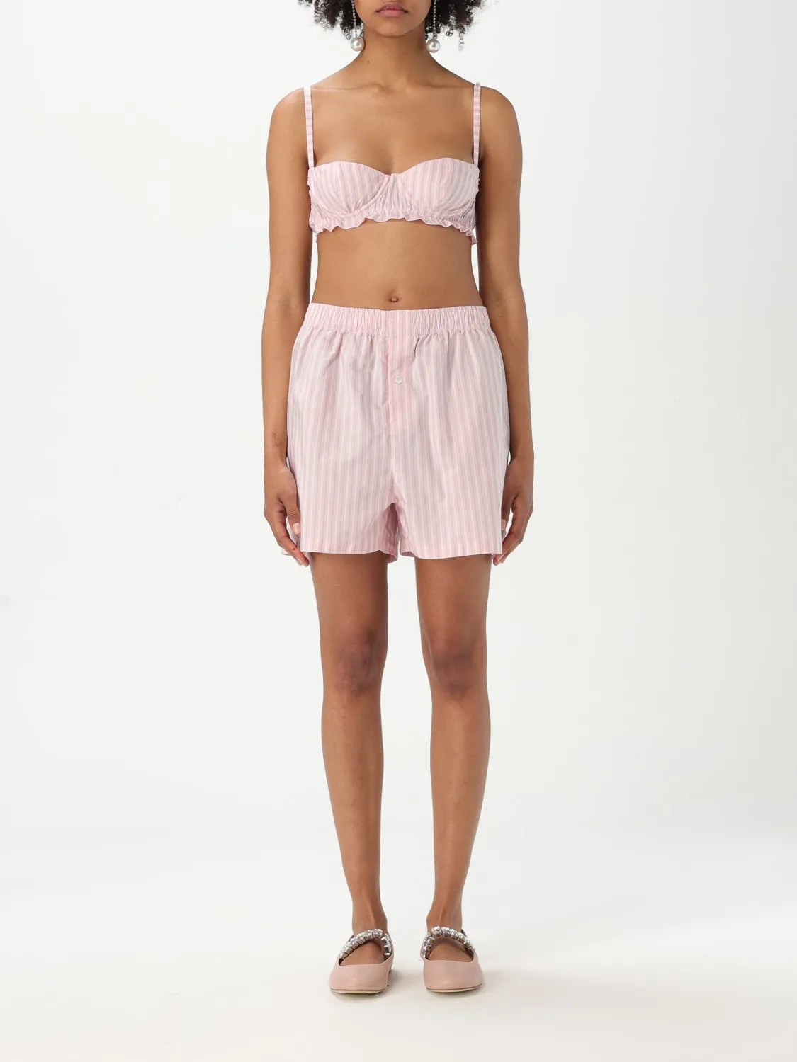 Coordinato Philosophy Di Lorenzo Serafini in cotone a righe