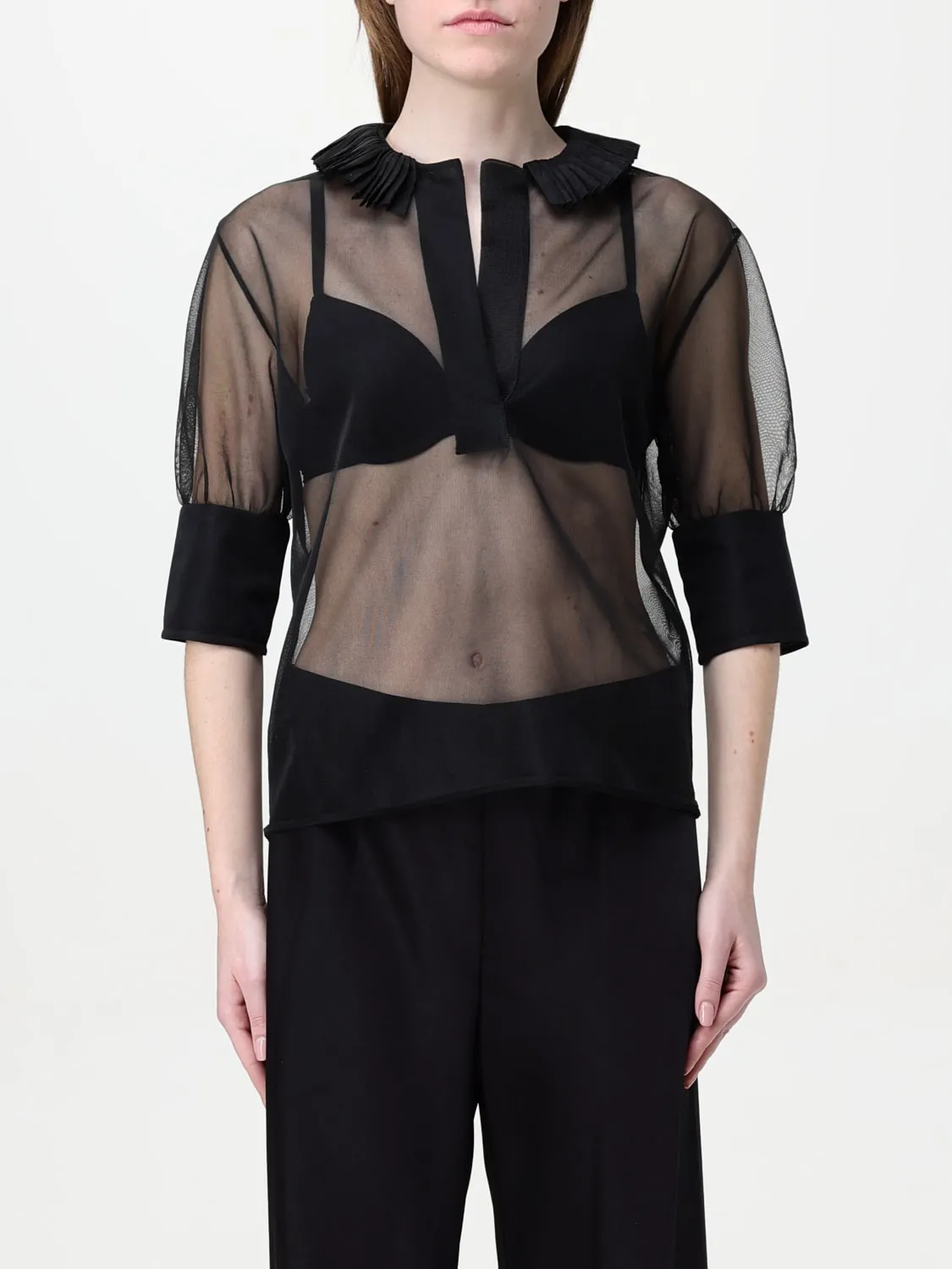 Blusa Philosophy Di Lorenzo Serafini in organza