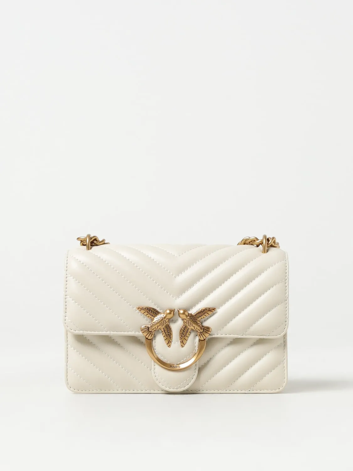 Borsa Love Mini Pinko in nappa matelassé